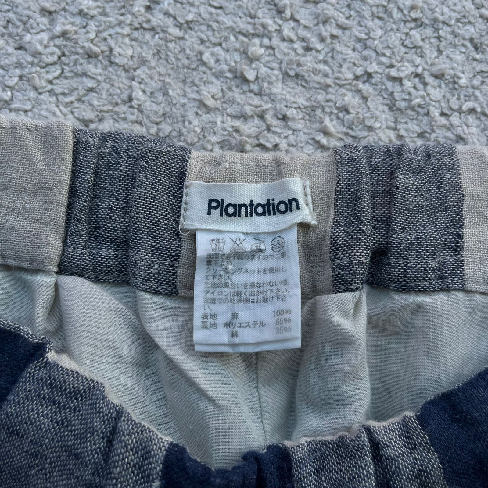 Issey Miyake Plantation by Issey Miyake Hemp Plaid Wide Pants Size US 32 / EU 48 - 4 Thumbnail