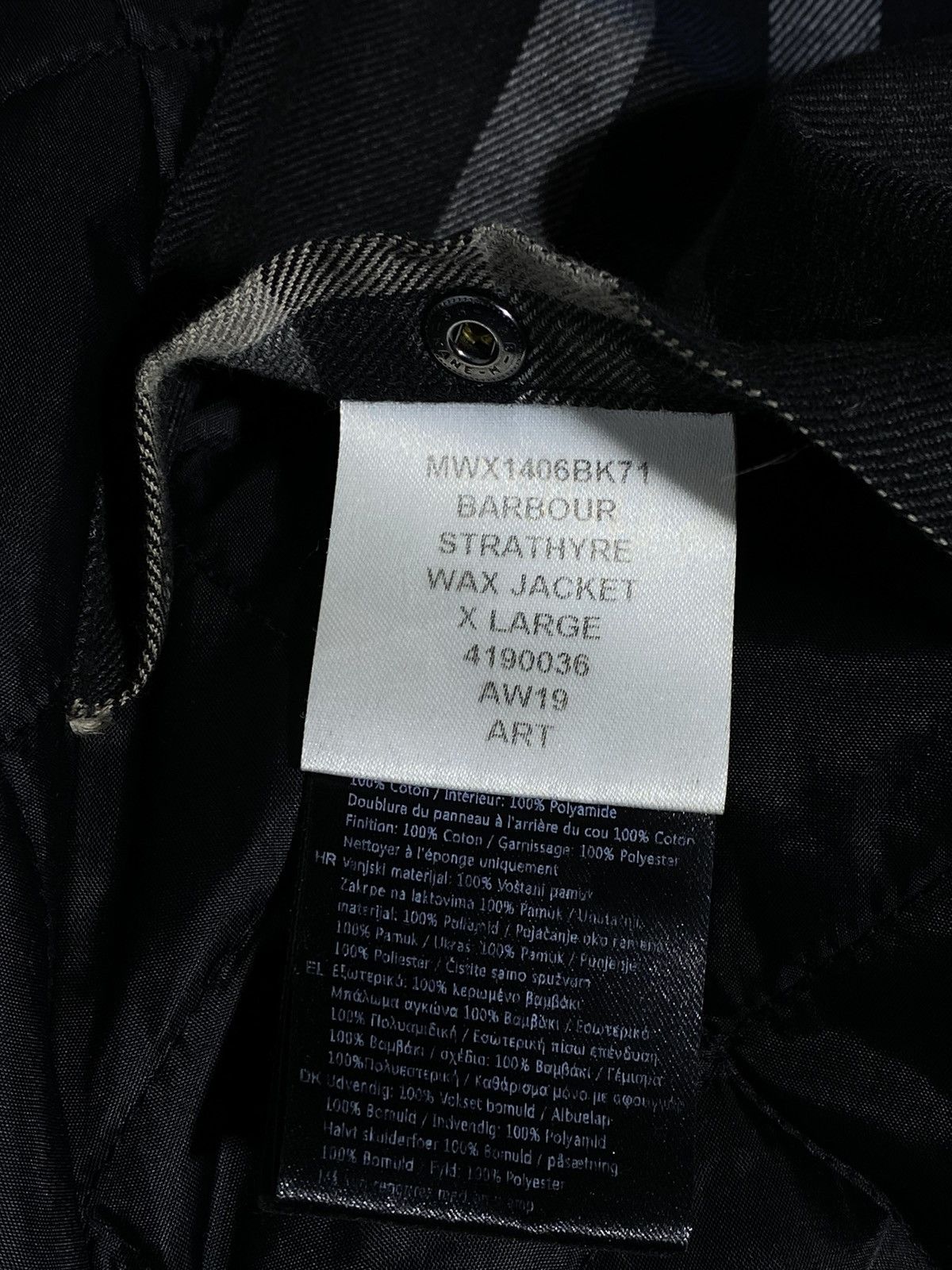 Barbour Barbour Strathyre Wax Jacket Men’s Black England Size US XL / EU 56 / 4 - 23 Thumbnail