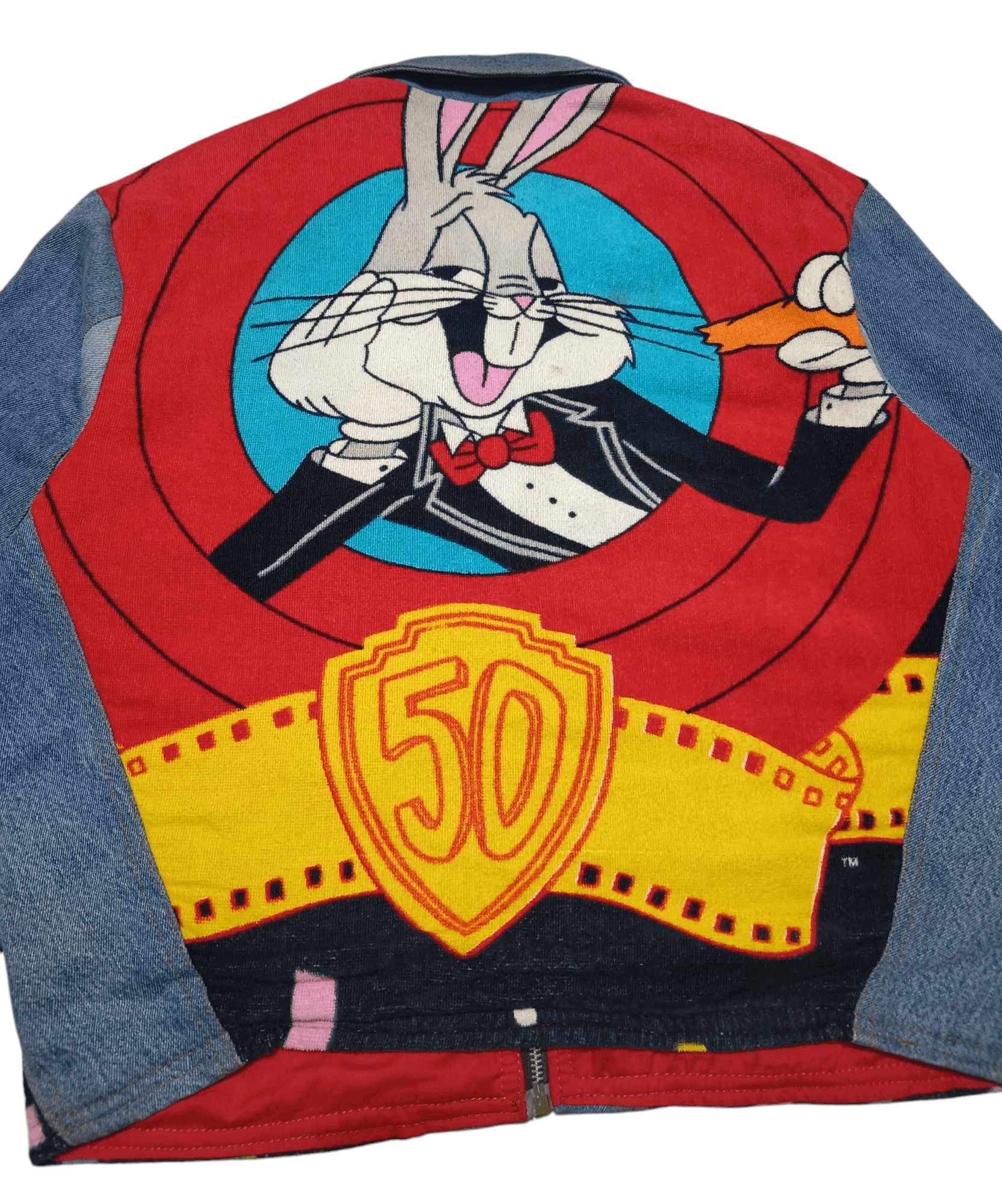 Too Cute Guetta Bros. Vintage BUGS BUNNY TOO CUTE Guetta Bros Disney Denim Jacket Size US M / EU 48-50 / 2 - 4 Thumbnail