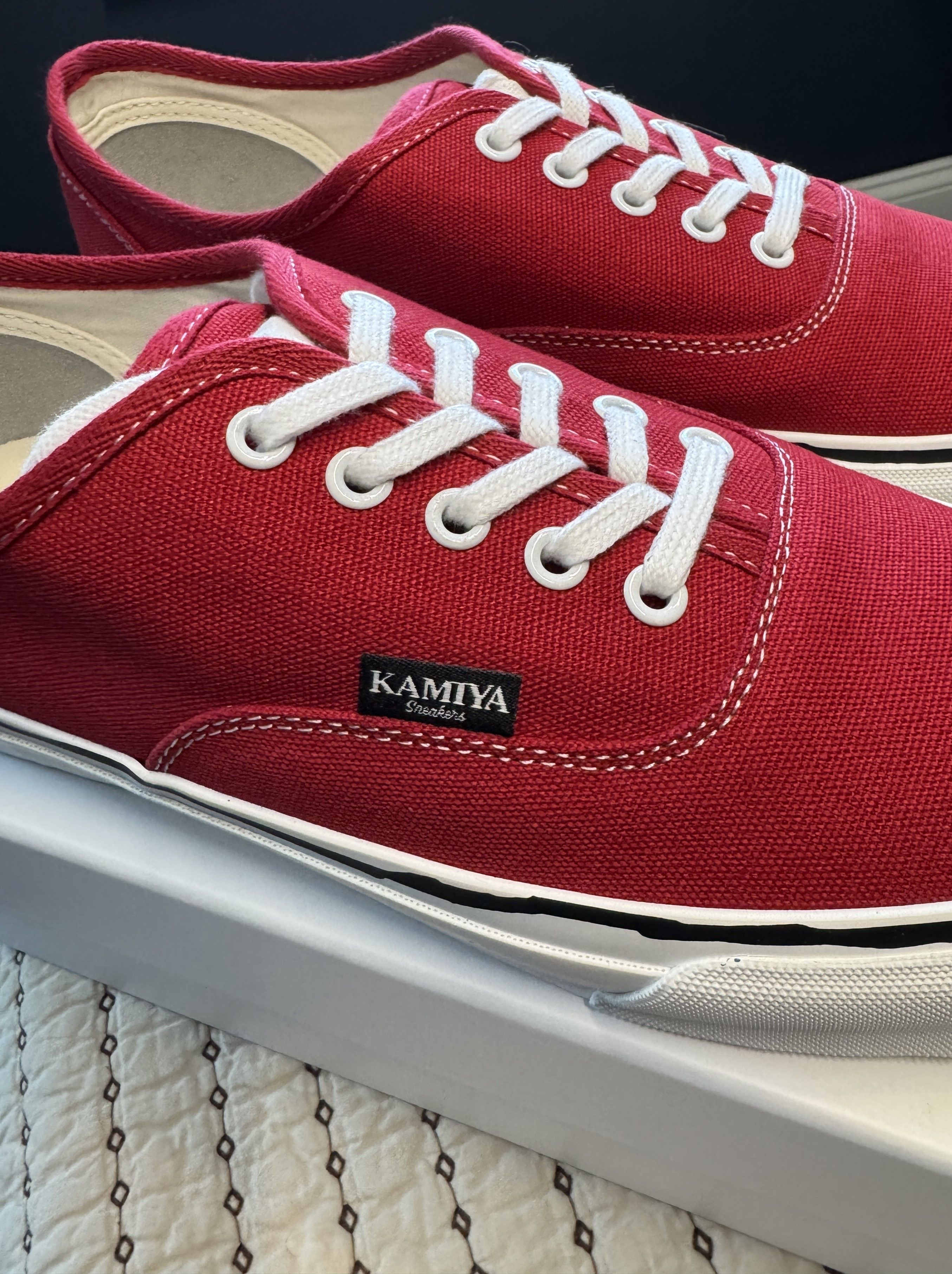 Maison MIHARA YASUHIRO KAMIYA / MIHARA YASUHIRO - HERC VULCANIZED SNEAKER RED SZ 45 Size US 12 / EU 45 - 2 Thumbnail