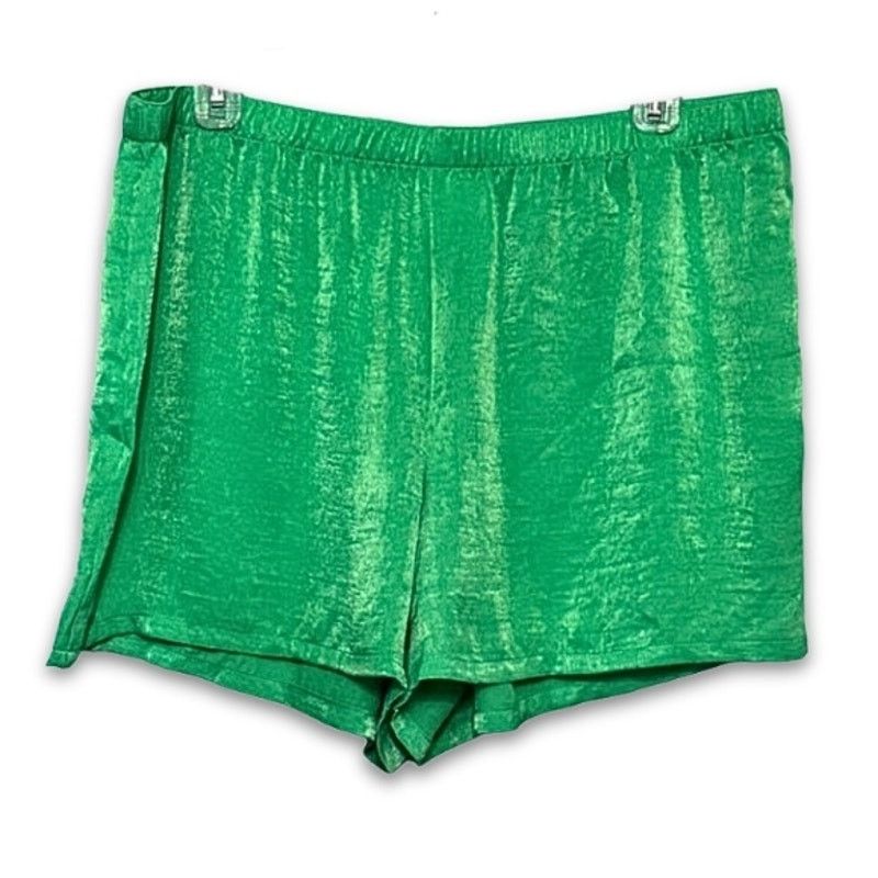 Other Abound Shorts High Rise Elastic Waistband Green Women's L Size 35" - 1 Thumbnail