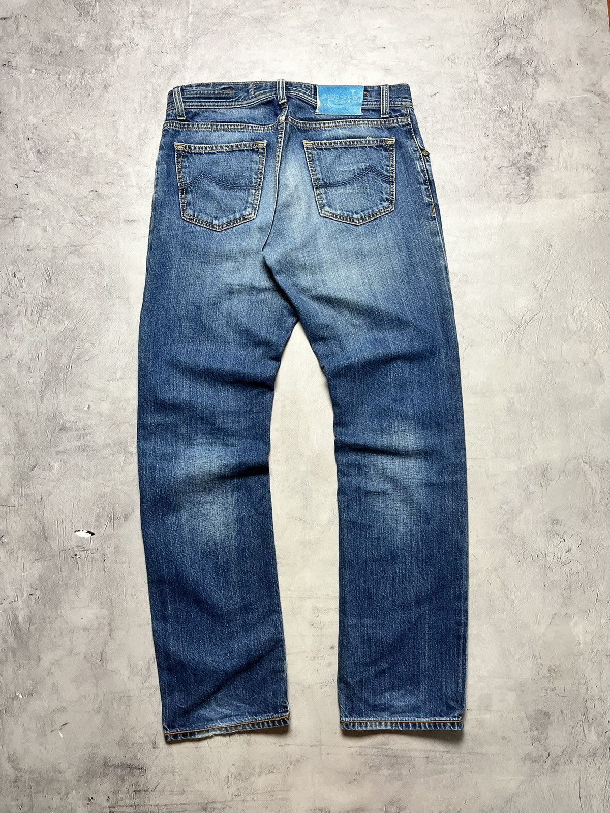 Jacob Cohen J620 Straight Fit Handmade Blue Italian Luxury