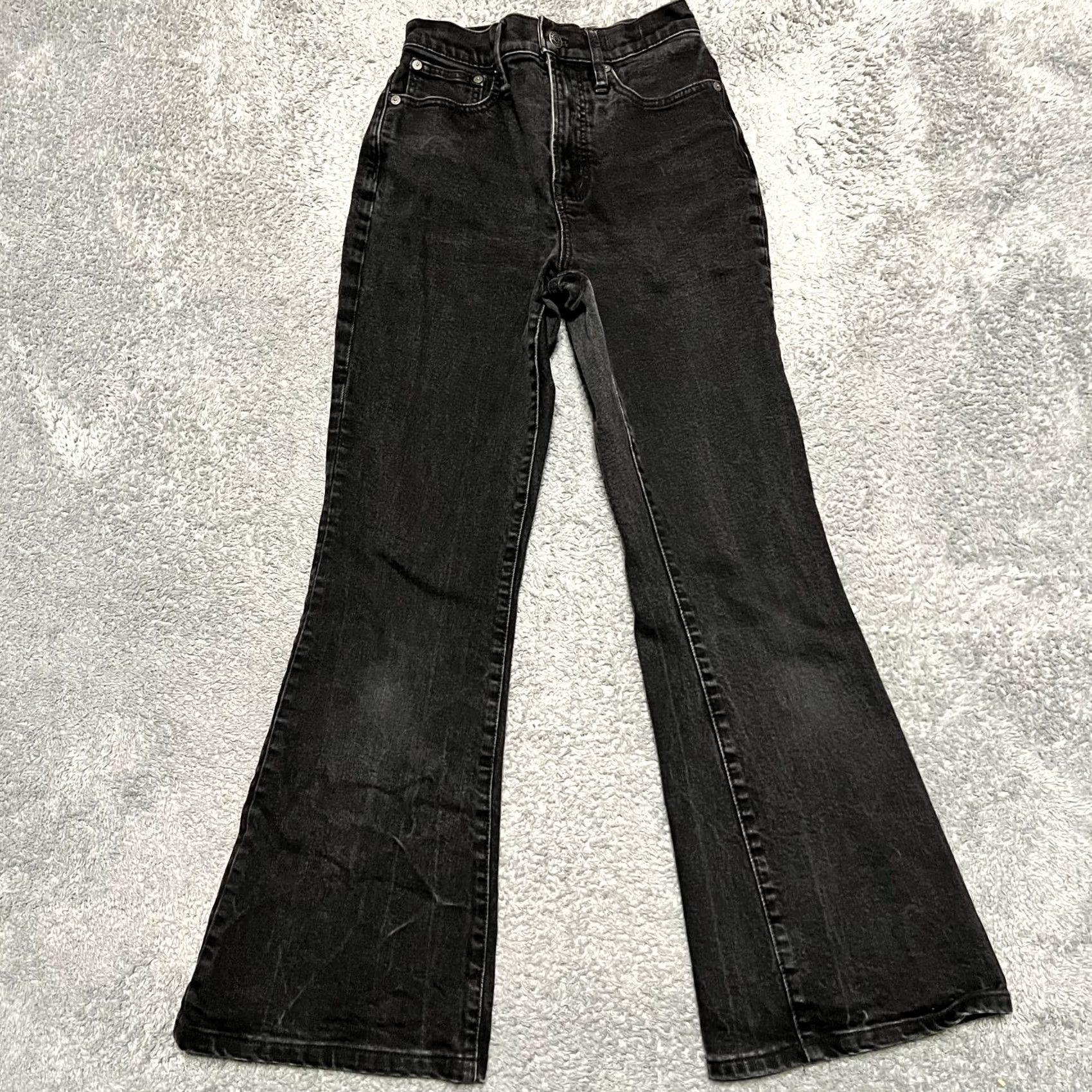 Madewell VINTAGE Madewell The Perfect Flare Jeans Womens High Rise Black 26 23x27.5 Size 26" / US 2 / IT 38 - 2 Thumbnail
