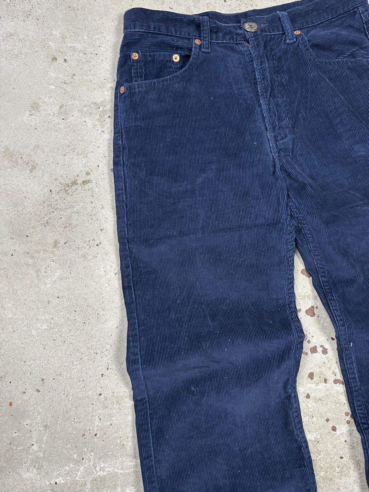 Levi's × Vintage Vintage 90s Levi’s 505 Blue Corduroy Pants Denim Jeans Size US 30 / EU 46 - 5 Thumbnail