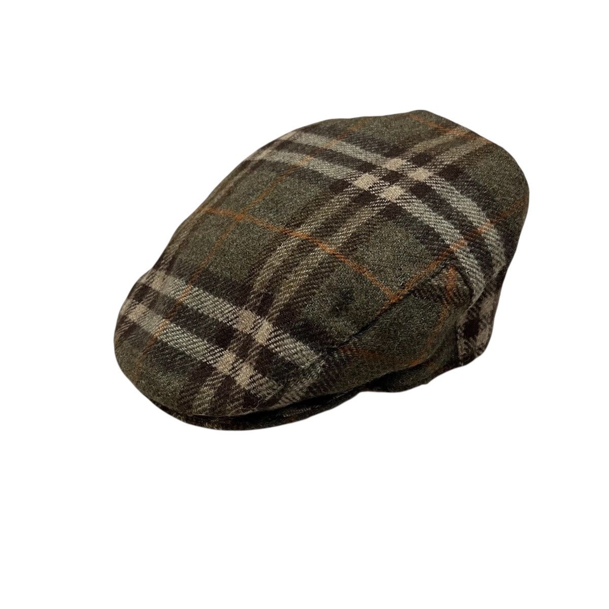 Burberry Burberrys Vintage Wool Baretta Nova Check Hat Cap Size ONE SIZE - 2 Thumbnail