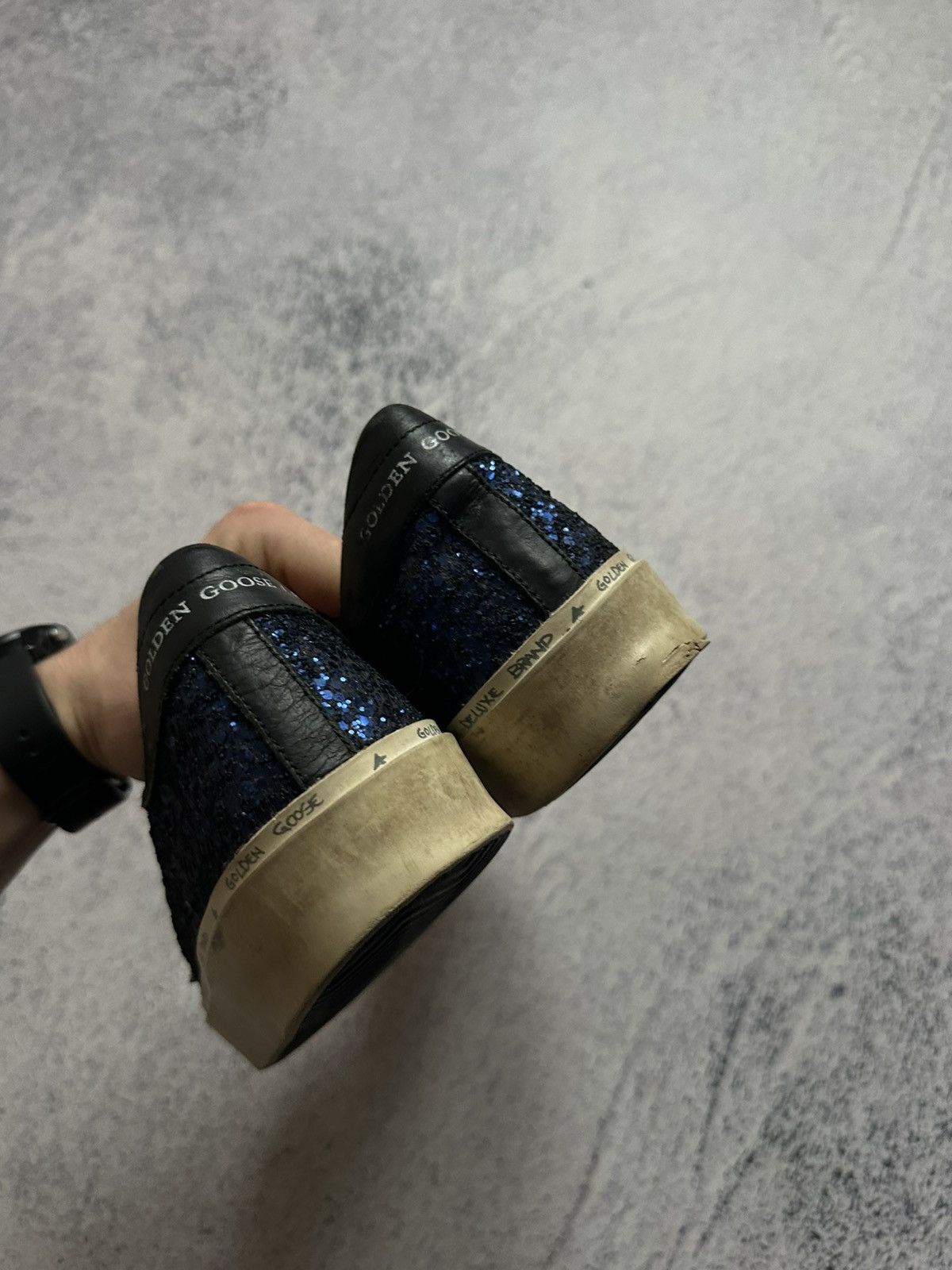 Golden Goose Golden Goose Glitter Colorblock Pattern Sneakers Size US 8 / IT 38 - 7 Thumbnail