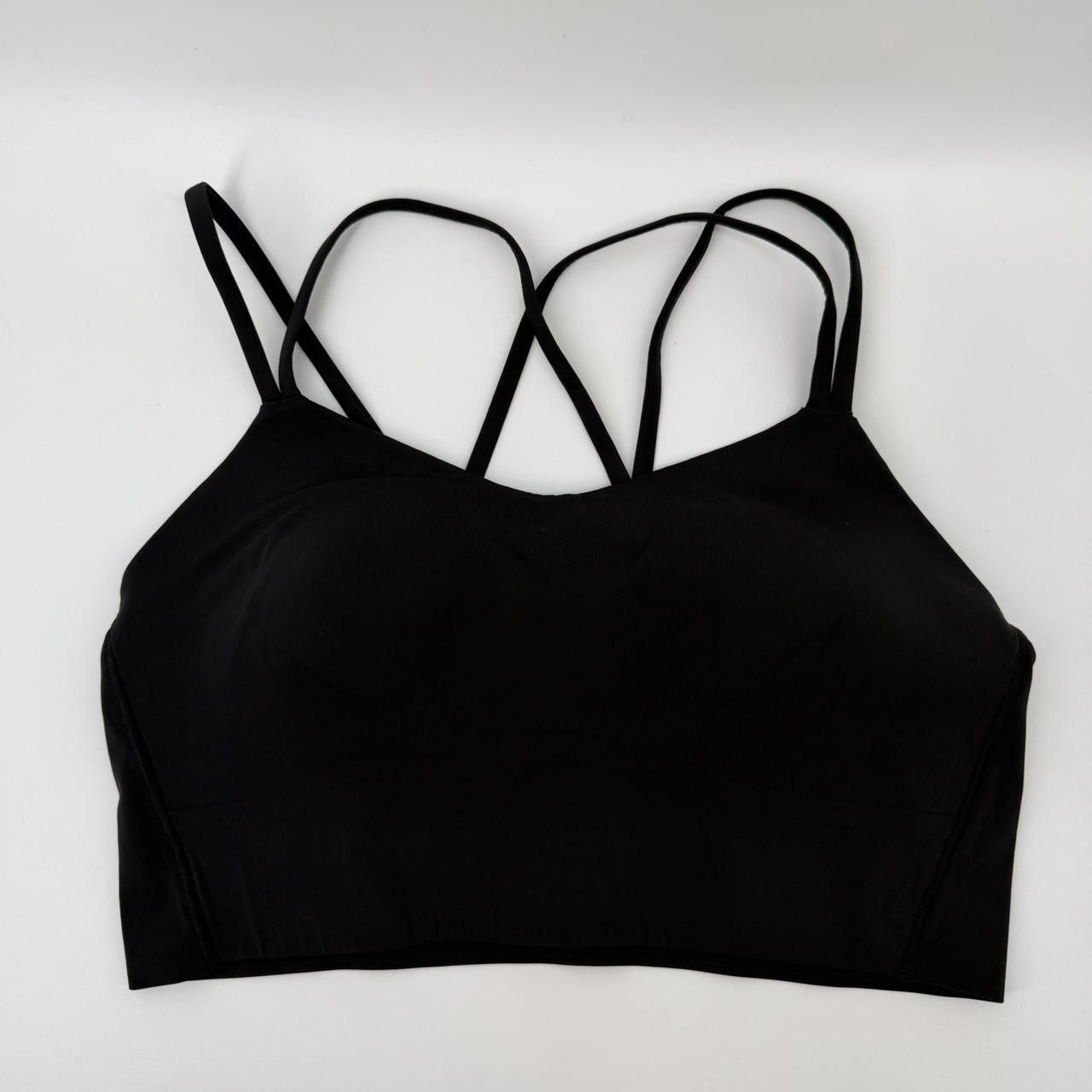 Lululemon Like a Cloud Longline Black Bra Size 10