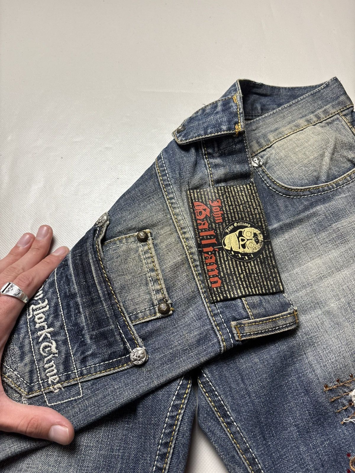 John Galliano Vintage John Galliano Denim Short Size US 31 - 12 Thumbnail