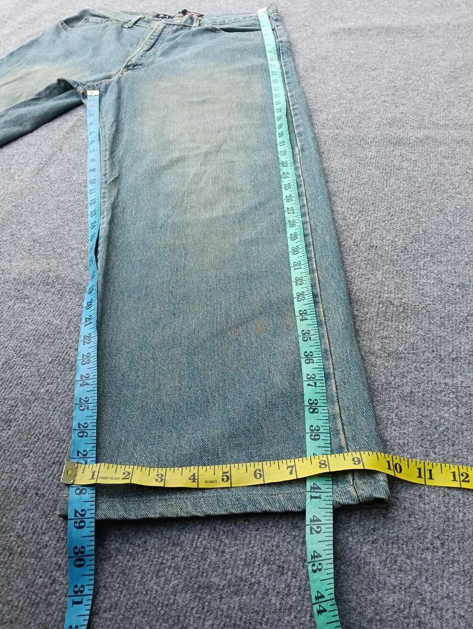 Big John GL Heart Baggy Jeans designed Georgia Love Wide Leg Denim. Size US 34 / EU 50 - 10 Thumbnail
