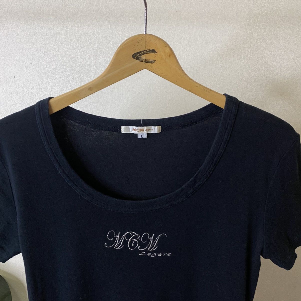 MCM MCM Legere Black Women T Shirt Size XS / US 0-2 / IT 36-38 - 2 Thumbnail
