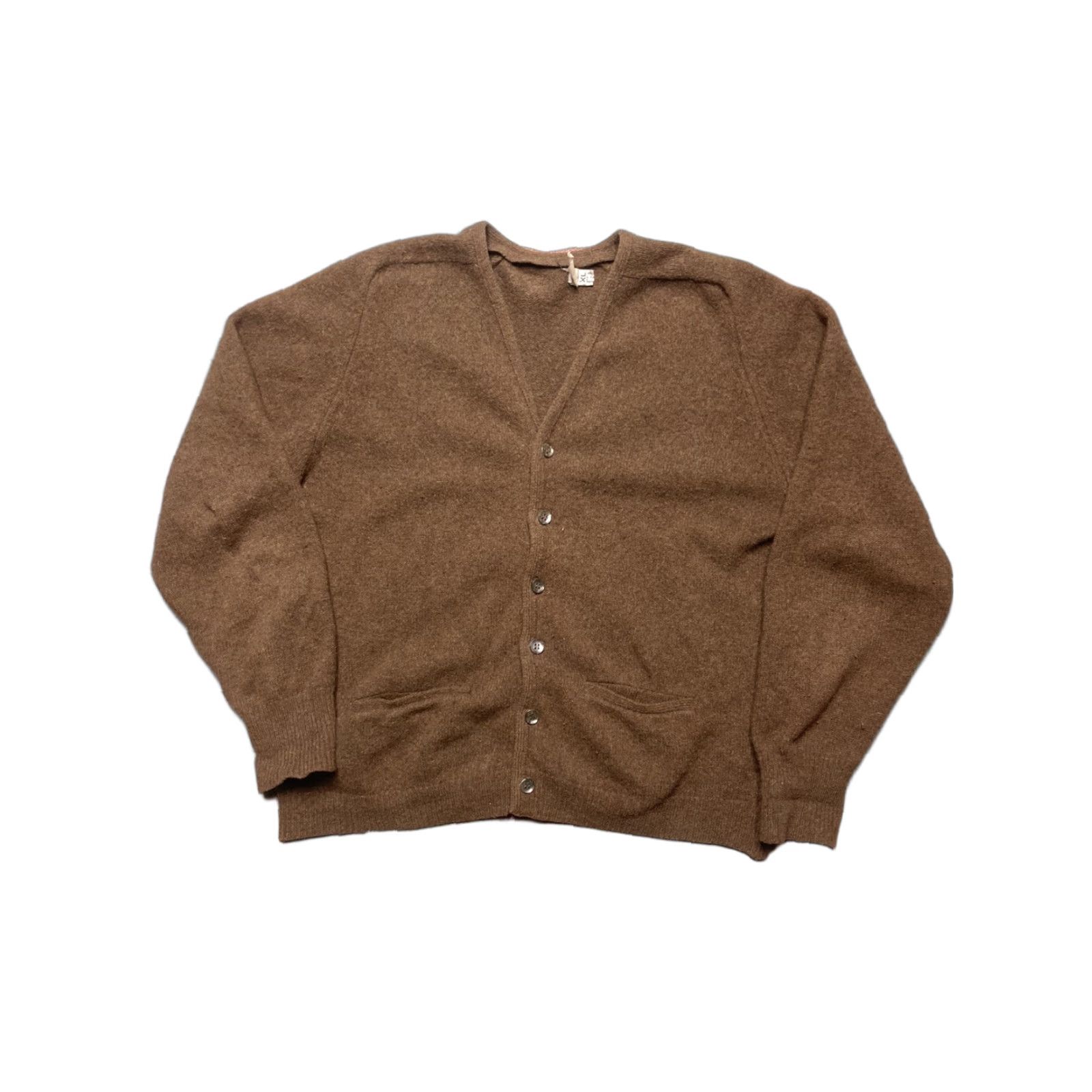 Vintage VINTAGE 60s cardigan sweater Detroit Knitting Mills lambs wool XL button front Size US XL / EU 56 / 4 - 1 Thumbnail