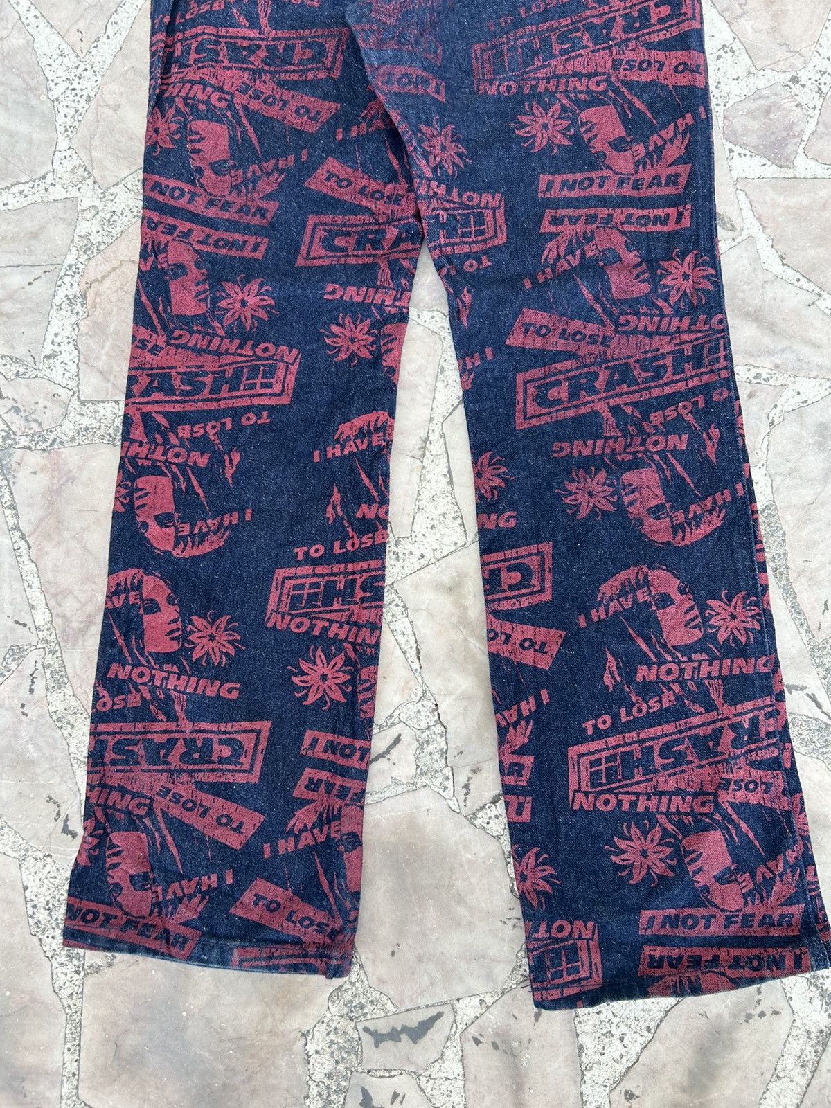 Hysteric Glamour Overprint I have Nothing Denim Size US 28 / EU 44 - 8 Thumbnail