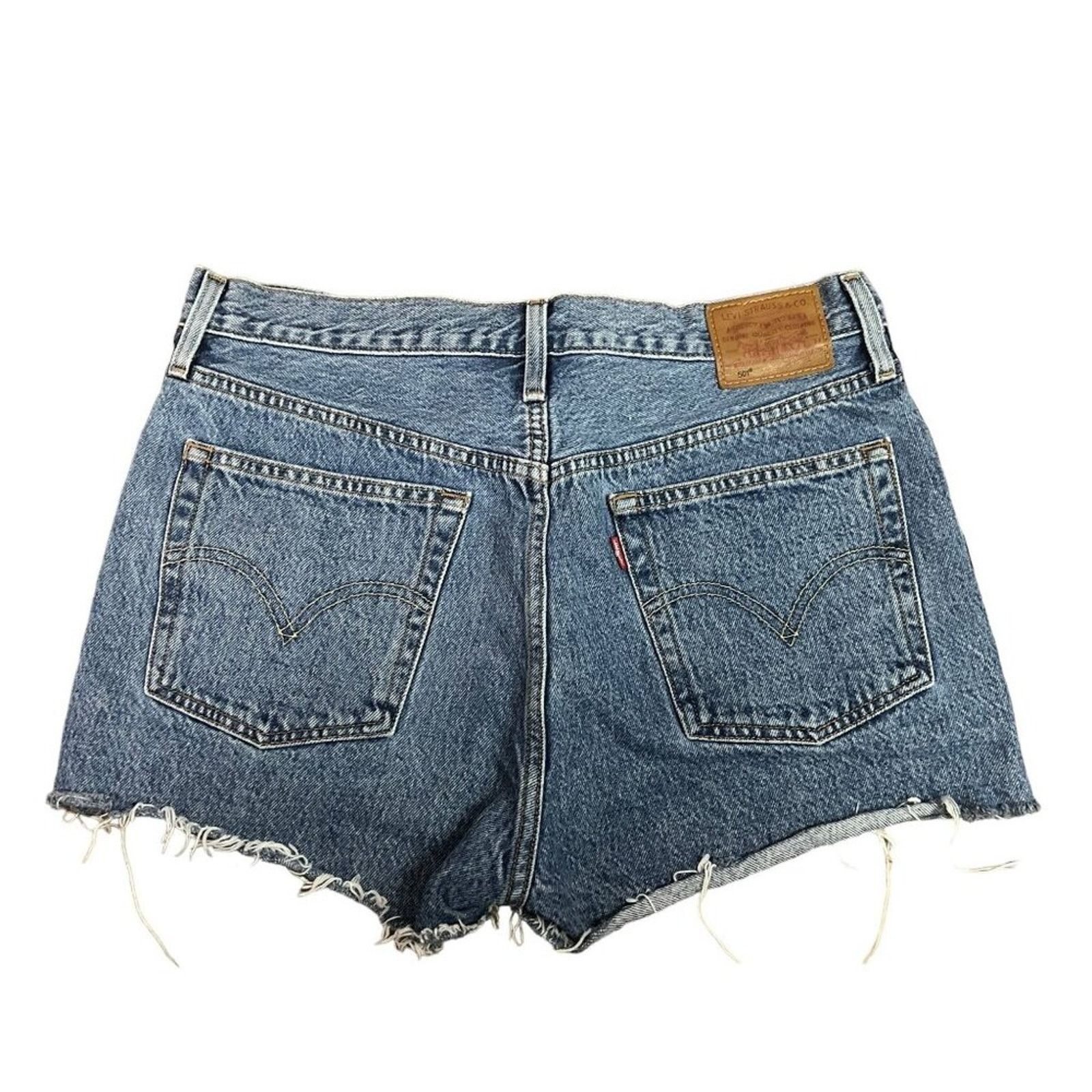 Levi's Levis 501 High Rise Logo Stripe Short Womens Shorts Size 30 Size 30" / US 8 / IT 44 - 6 Thumbnail