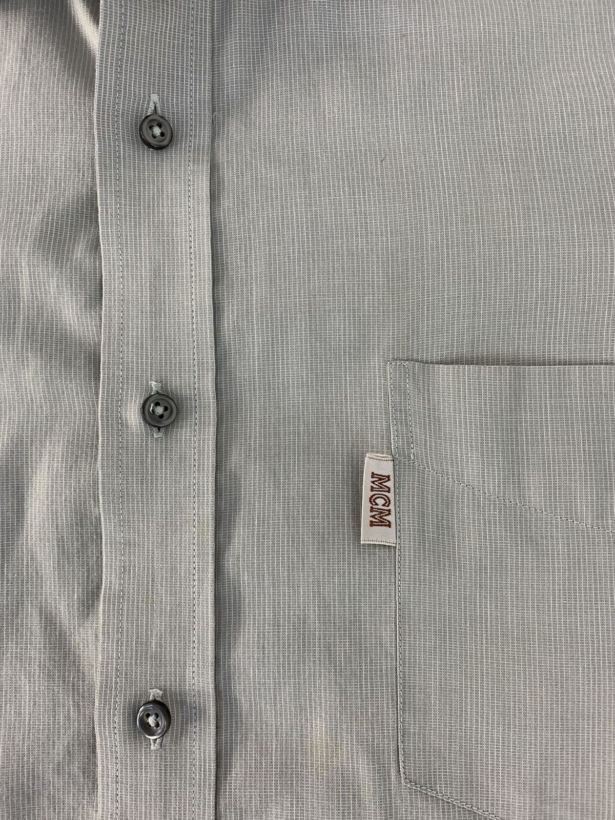 MCM 90s MCM Legere Plain Longsleeve Button Up Shirt Size US XL / EU 56 / 4 - 4 Thumbnail