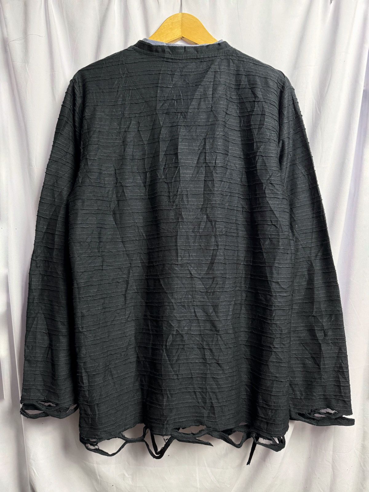 Beauty Beast Distressed Delvate Stripe Shadow Long Sleeve Size US L / EU 52-54 / 3 - 2 Thumbnail