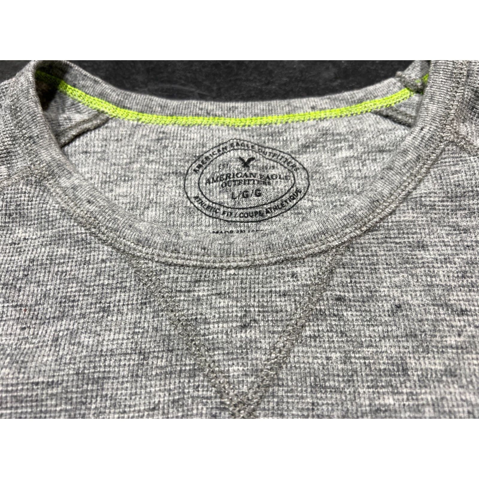American Eagle Outfitters American Eagle Outfitters T-Shirt Mens Large L Gray Thermal Knit Outdoors Casual Size US L / EU 52-54 / 3 - 4 Thumbnail