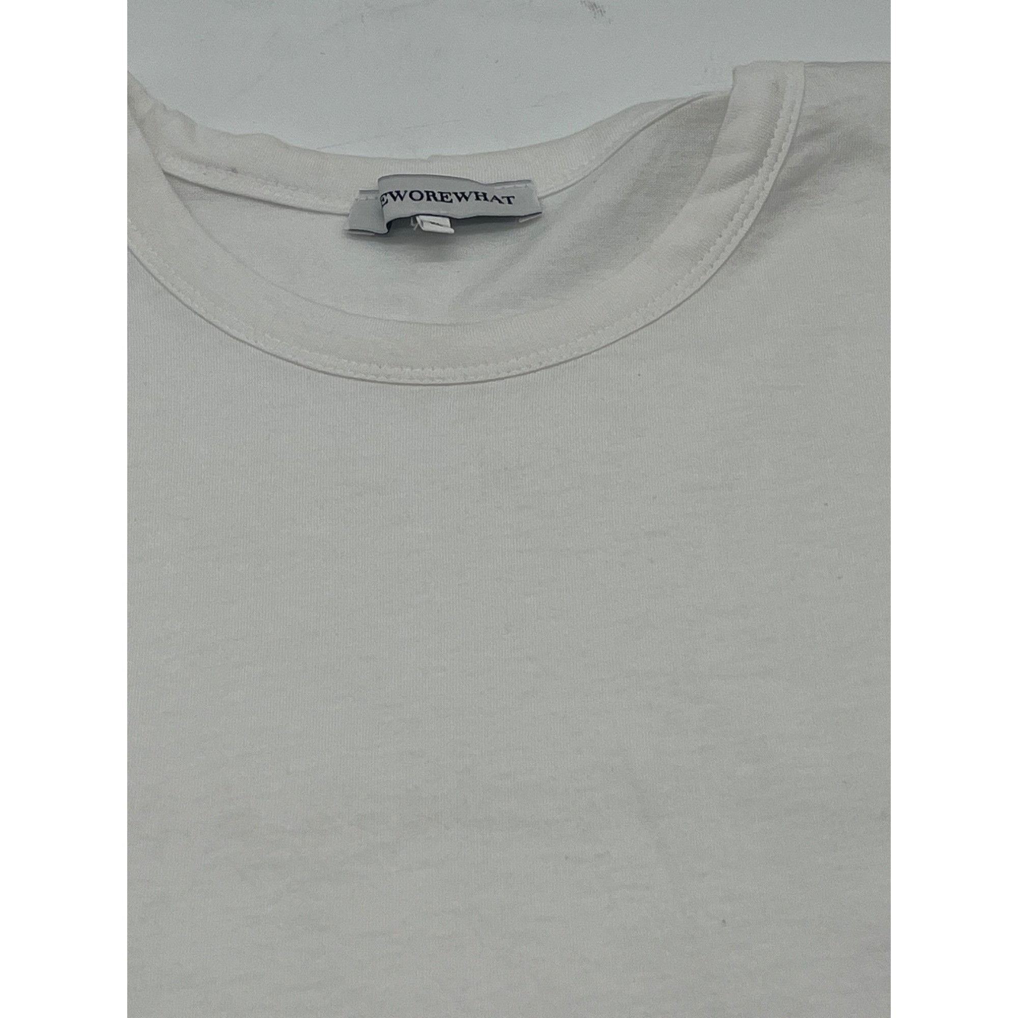 WeWoreWhat We Wore What Crew Neck Cropped White Tee, XL Size XL / US 12-14 / IT 48-50 - 6 Thumbnail