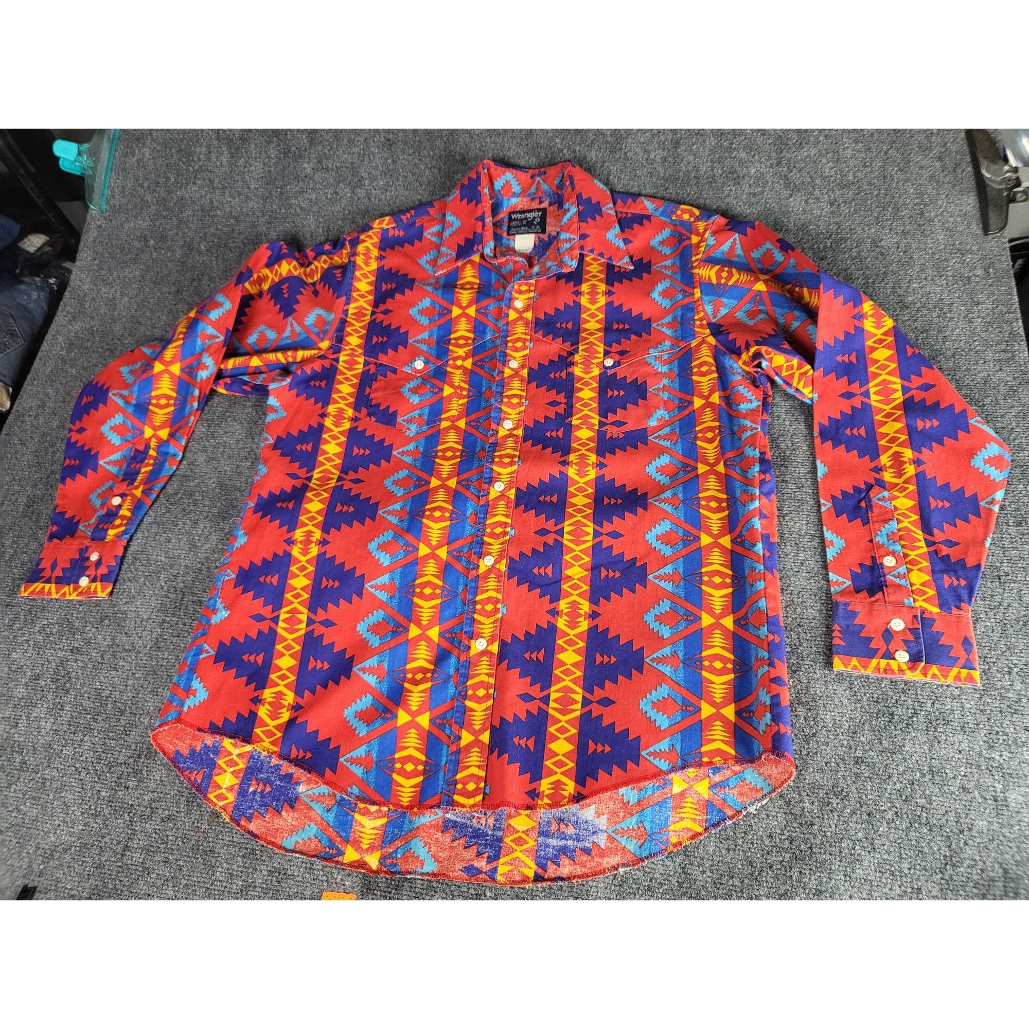 Wrangler Vintage Wrangler Button Down Shirt Men Sz XL Cowboy Cut Brus Size US XL / EU 56 / 4 - 1 Thumbnail