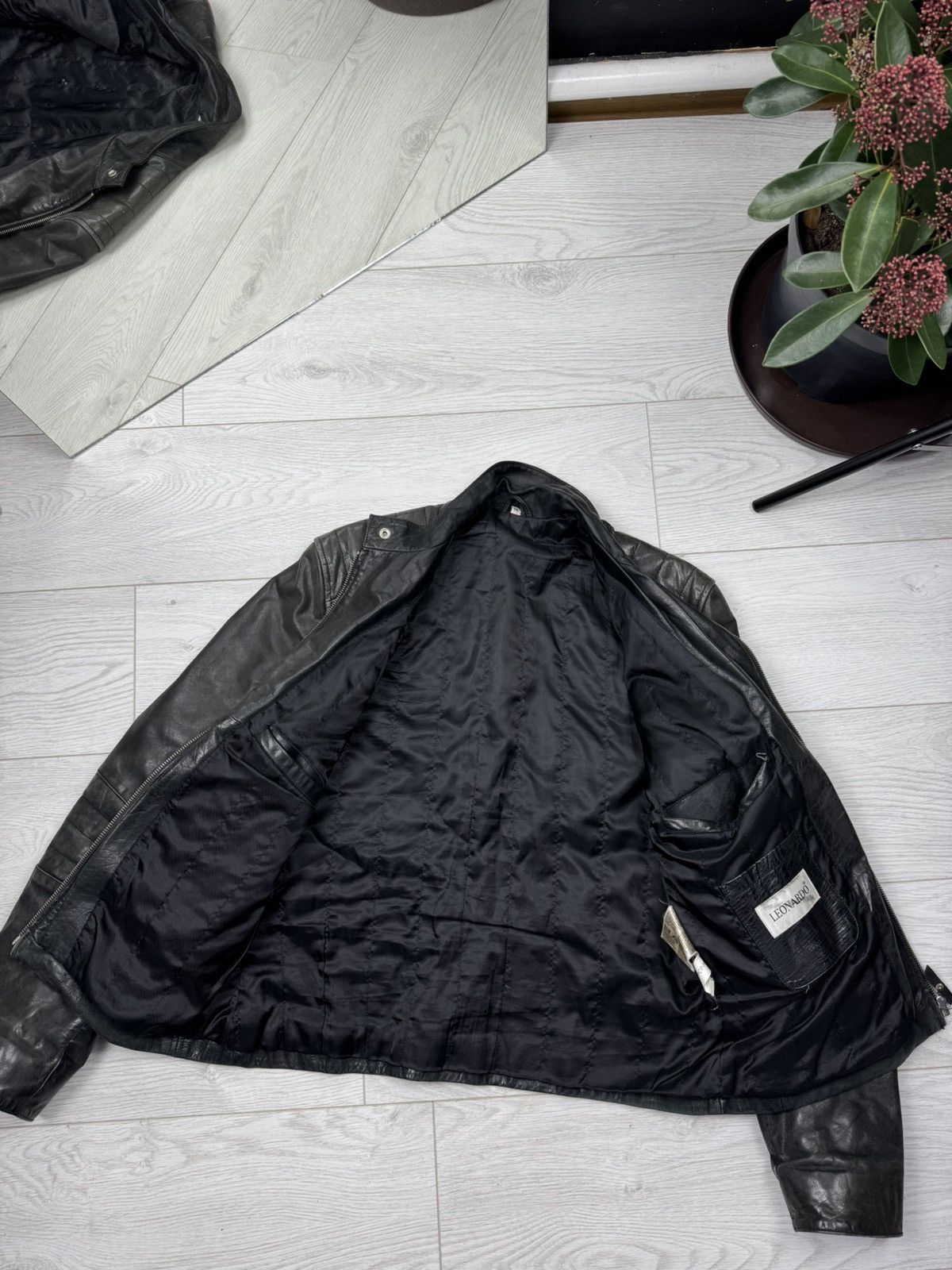 Genuine Leather × Vintage Leonardo Sportiva Vintage Real Leather Jacket Size US M / EU 48-50 / 2 - 9 Thumbnail