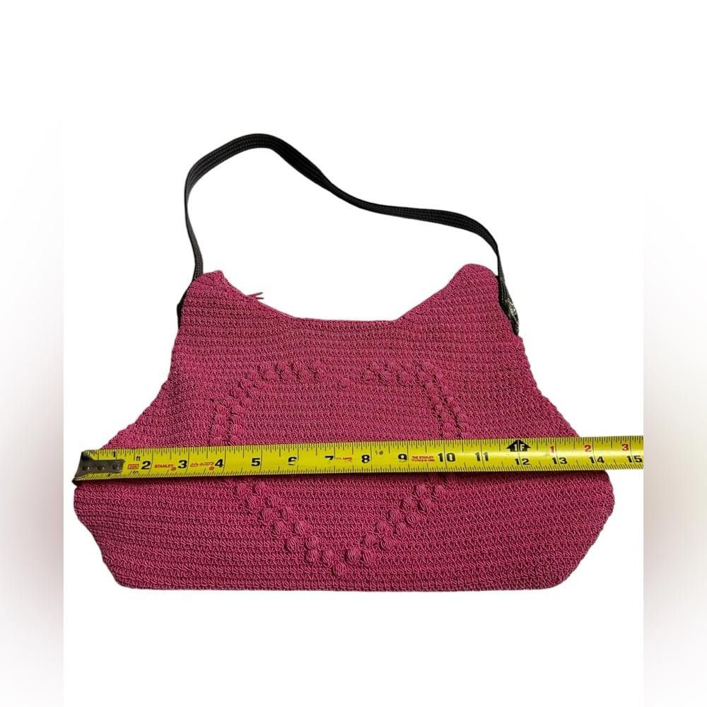 Designer NWOT Y2K Heart Pink Woven Shoulder Bag Size ONE SIZE - 2 Thumbnail
