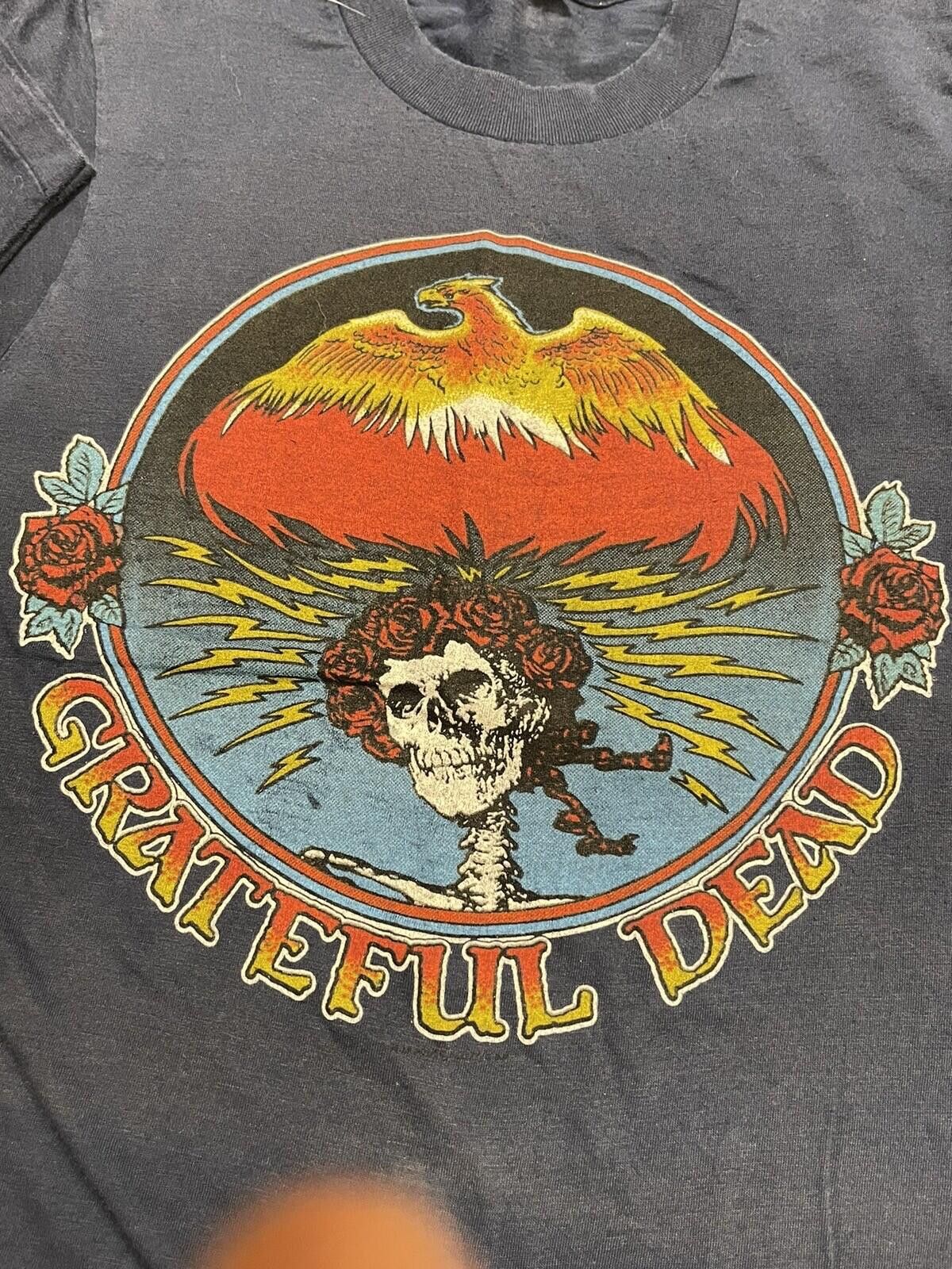 Vintage 1979 Grateful Dead Bertha Skull & Roses Mouse Kelley Raglan Size US S / EU 44-46 / 1 - 5 Thumbnail