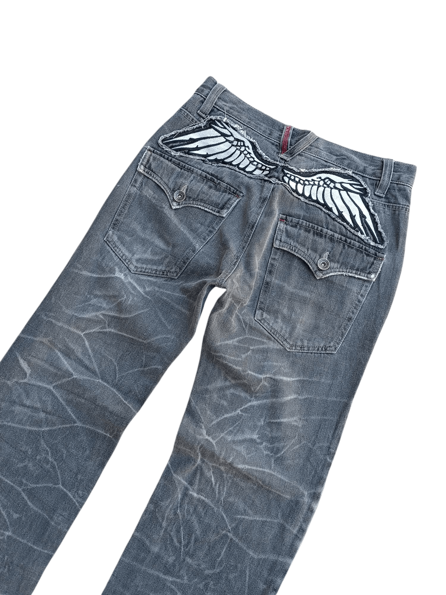 Designer × Japanese Brand Japan NYLAUS CLOTHING Thunder Faded Style Denim E270 Size US 30 / EU 46 - 7 Thumbnail