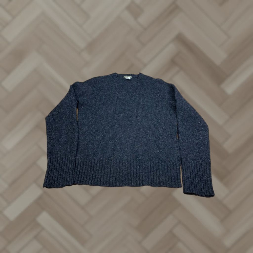 J.Crew J.CREW Wool Sweater Mens M Gray 100% Wool Crew Neck Long Sleeve Pullover Regular Fit Knit Casual Winter Fall Size US M / EU 48-50 / 2 - 1 Thumbnail
