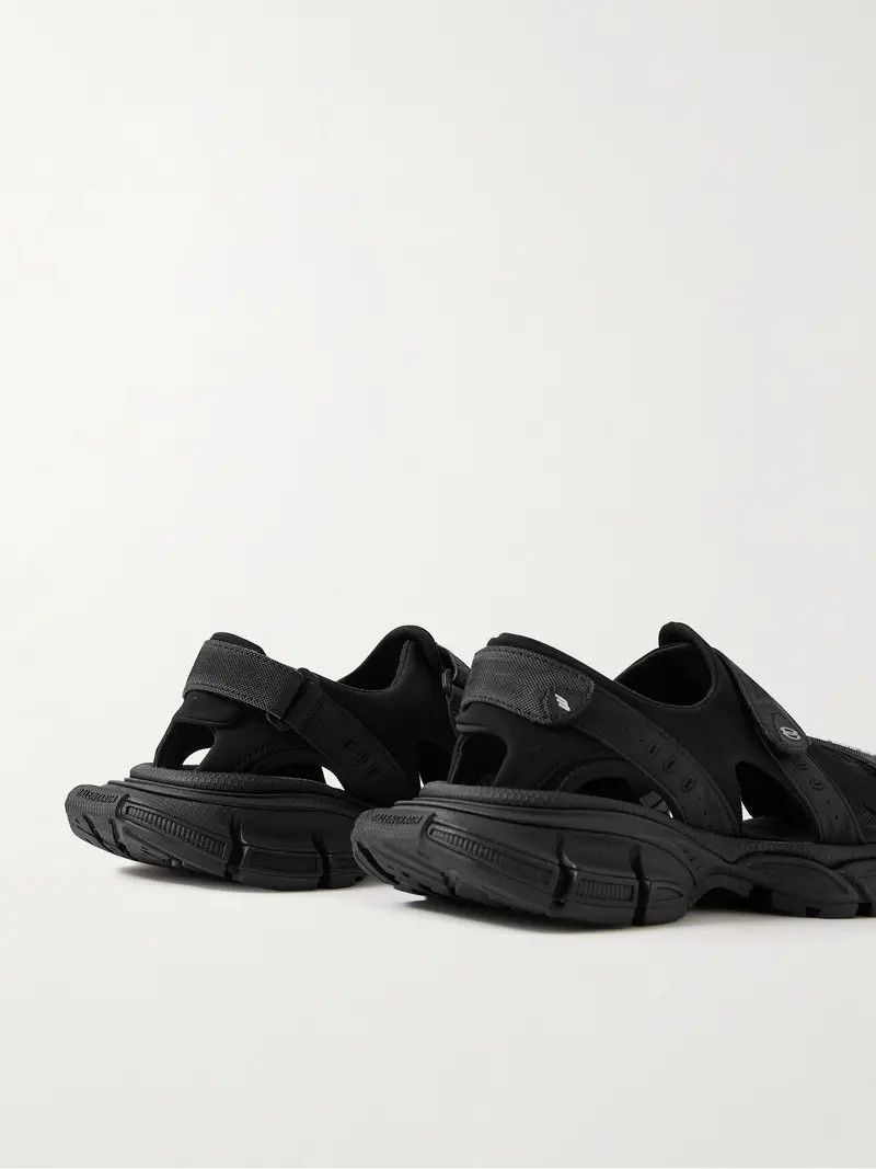 Balenciaga o1srvl11e0426 3XL Sandals in Black Size US 13 / EU 46 - 4 Thumbnail