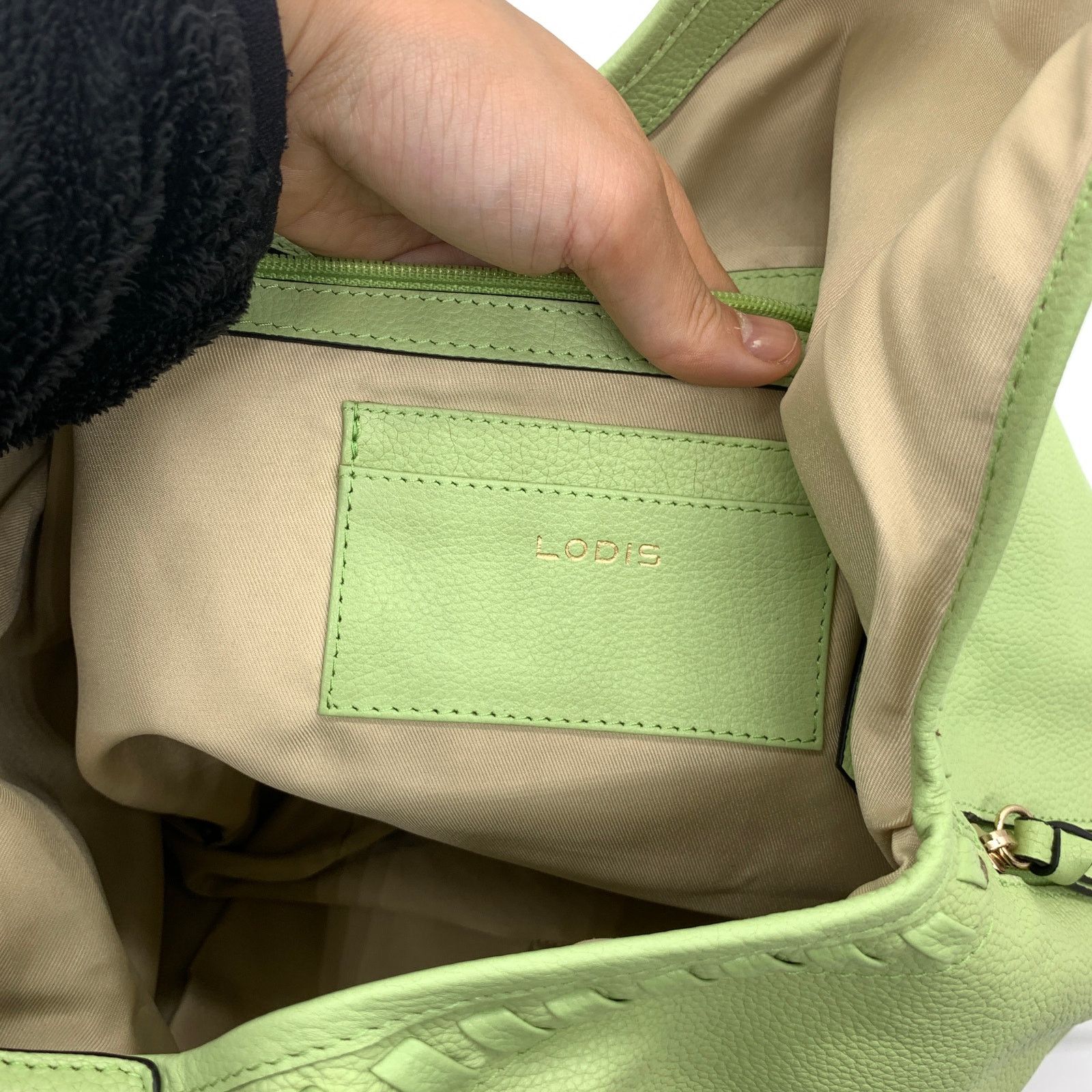 Other LODIS Womens Handbag Large Whipstitch Leather Tote Size ONE SIZE - 8 Thumbnail