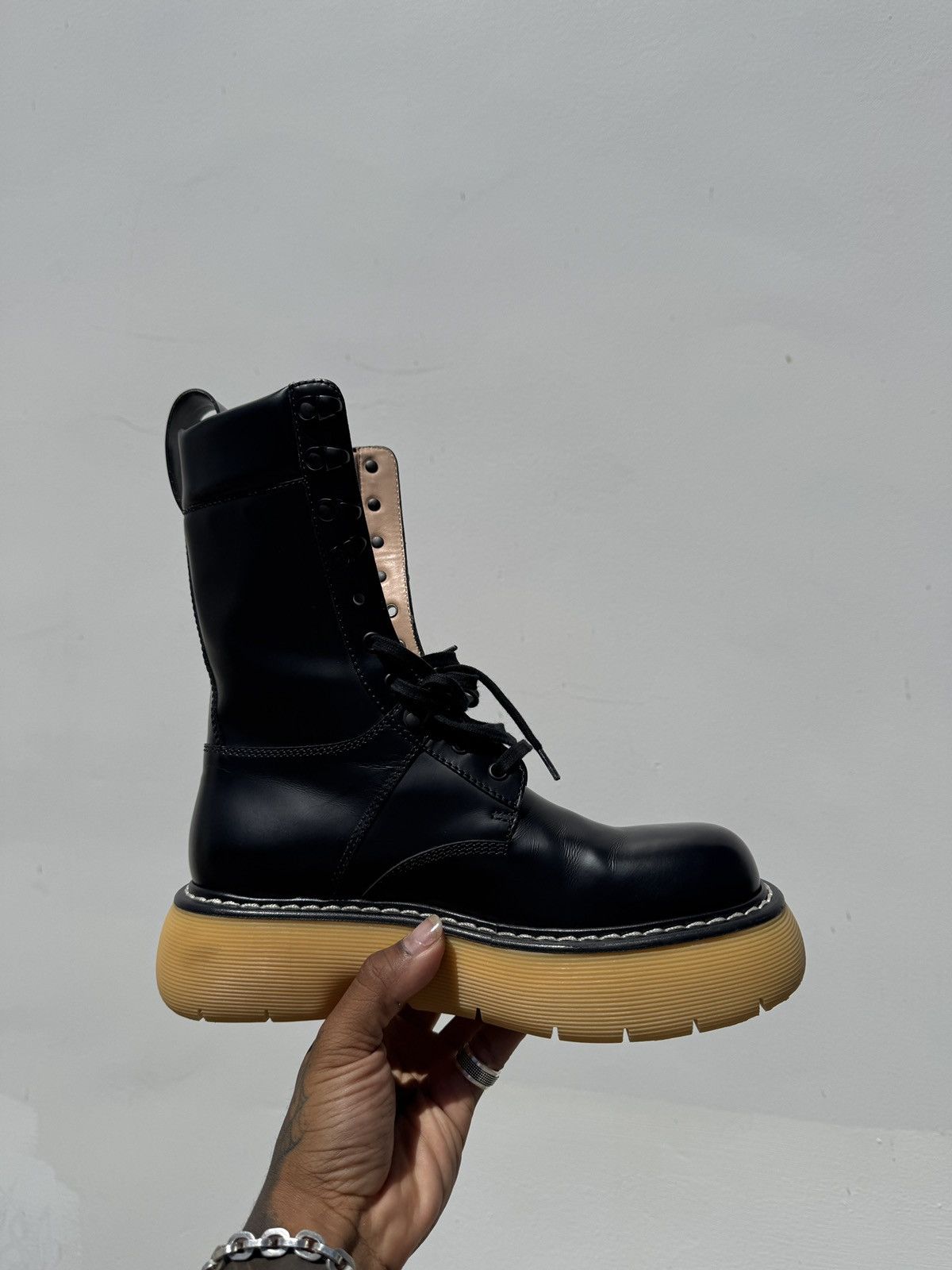 Bottega Veneta Bottega "The Bounce" Combat Boot IT39 Size US 9 / IT 39 - 3 Thumbnail