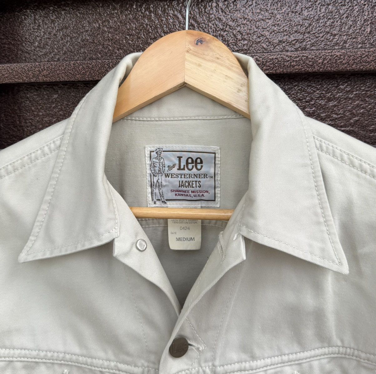Lee Vintage Lee Westerner Jacket Cream Denim Western Trucker Size US M / EU 48-50 / 2 - 18 Thumbnail