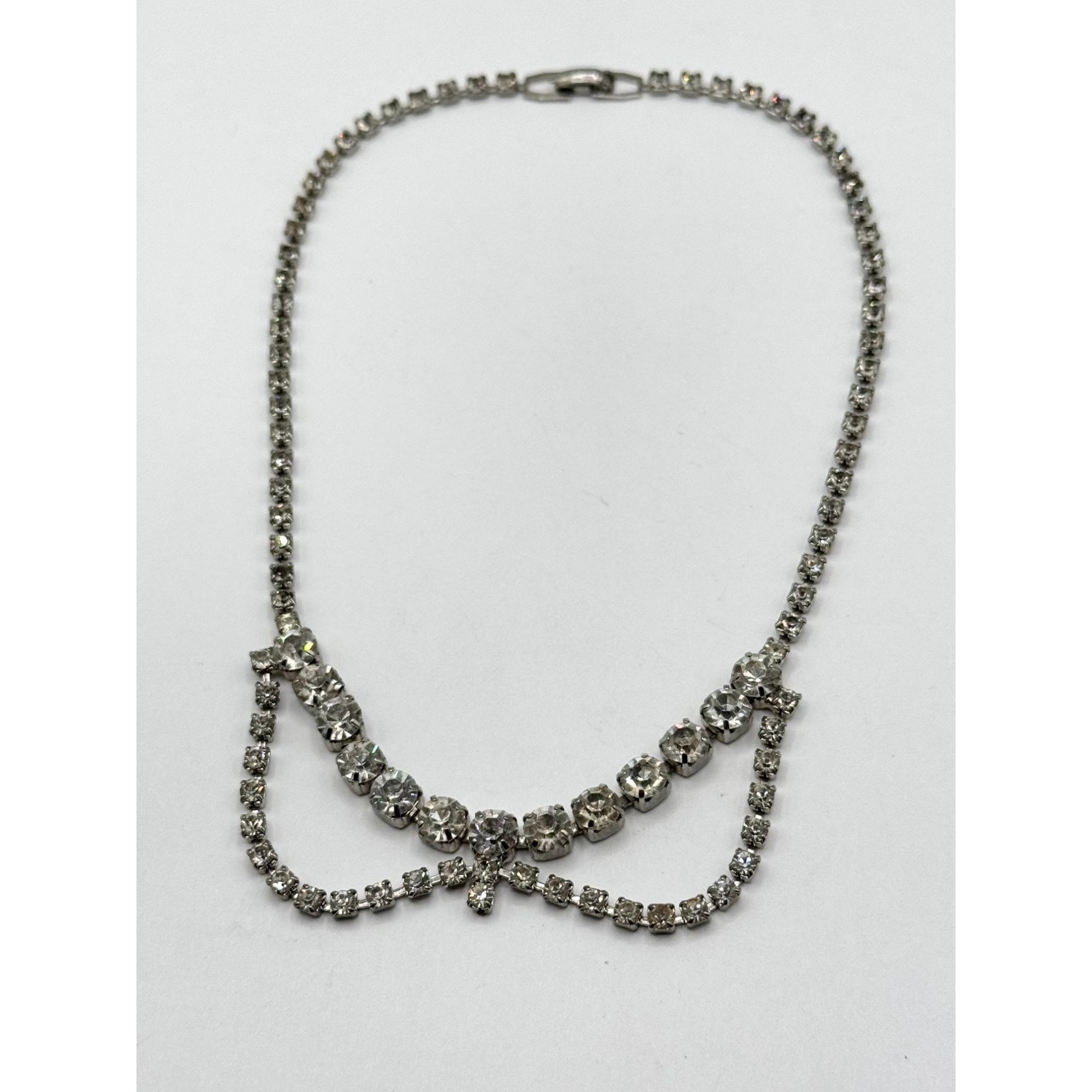 Vintage Vintage glass rhinestone collar necklace Size ONE SIZE - 4 Thumbnail