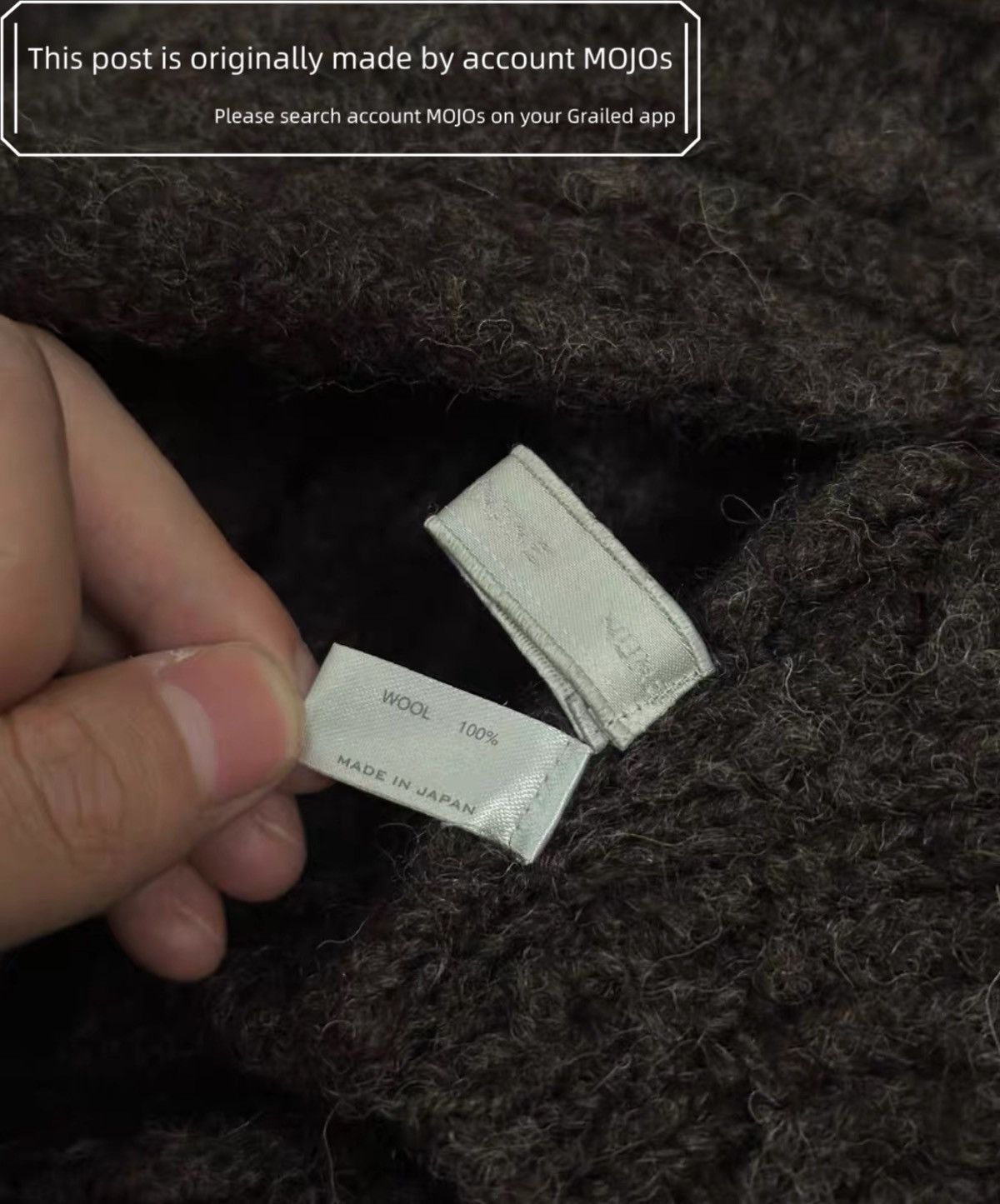 Number (N)ine Number Nine 01AW Standards Wool Scarf mojos1726 Size ONE SIZE - 4 Thumbnail