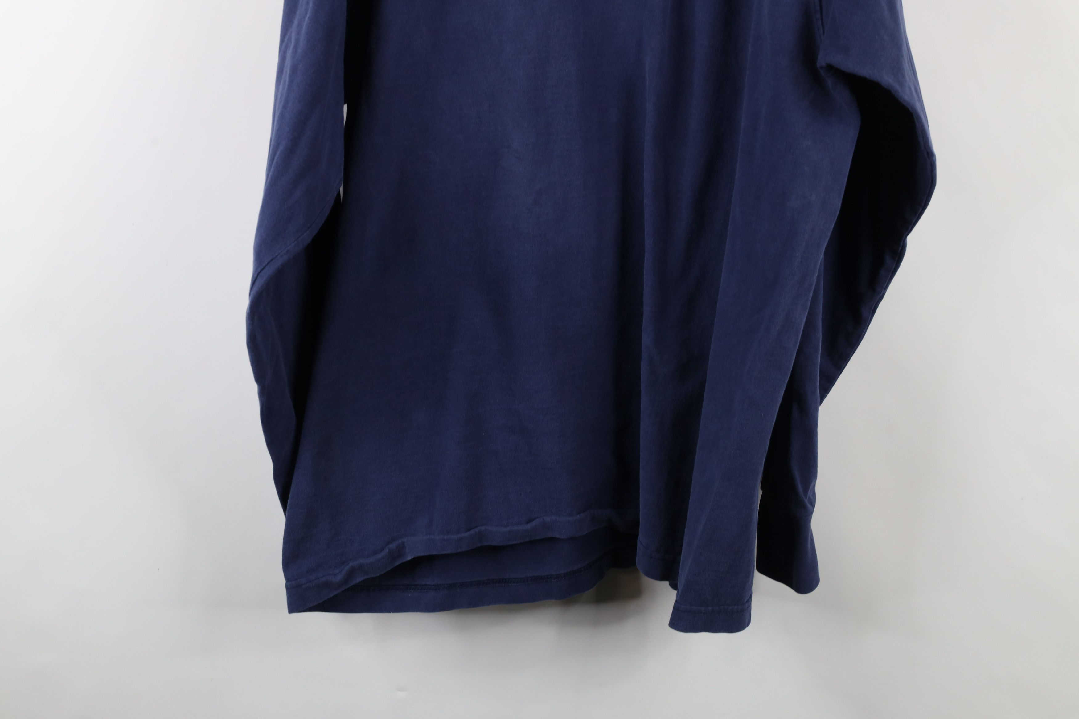 Vintage Vintage 90s Streetwear Florida Mock Neck T-Shirt Blue USA Size US XL / EU 56 / 4 - 13 Thumbnail
