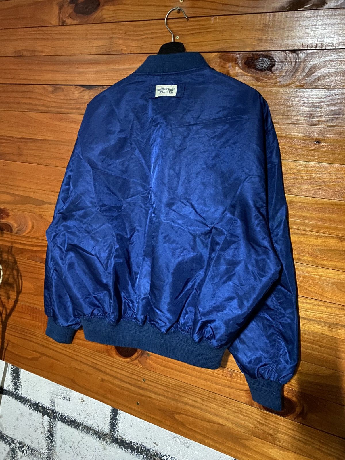 Beverly Hills Polo Club Vintage Beverly Hills Polo Club Satin Bomber Jacket – Navy Size US L / EU 52-54 / 3 - 12 Thumbnail