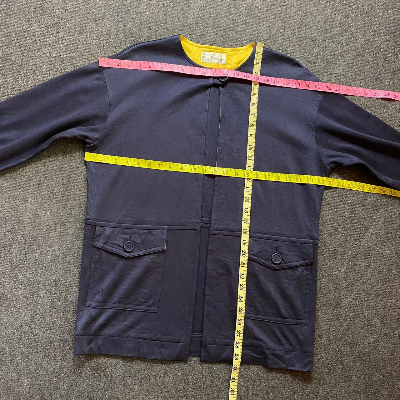 Givenchy × Vintage Givenchy Life Single Top Button Long Cardigan Size XL / US 12-14 / IT 48-50 - 12 Thumbnail