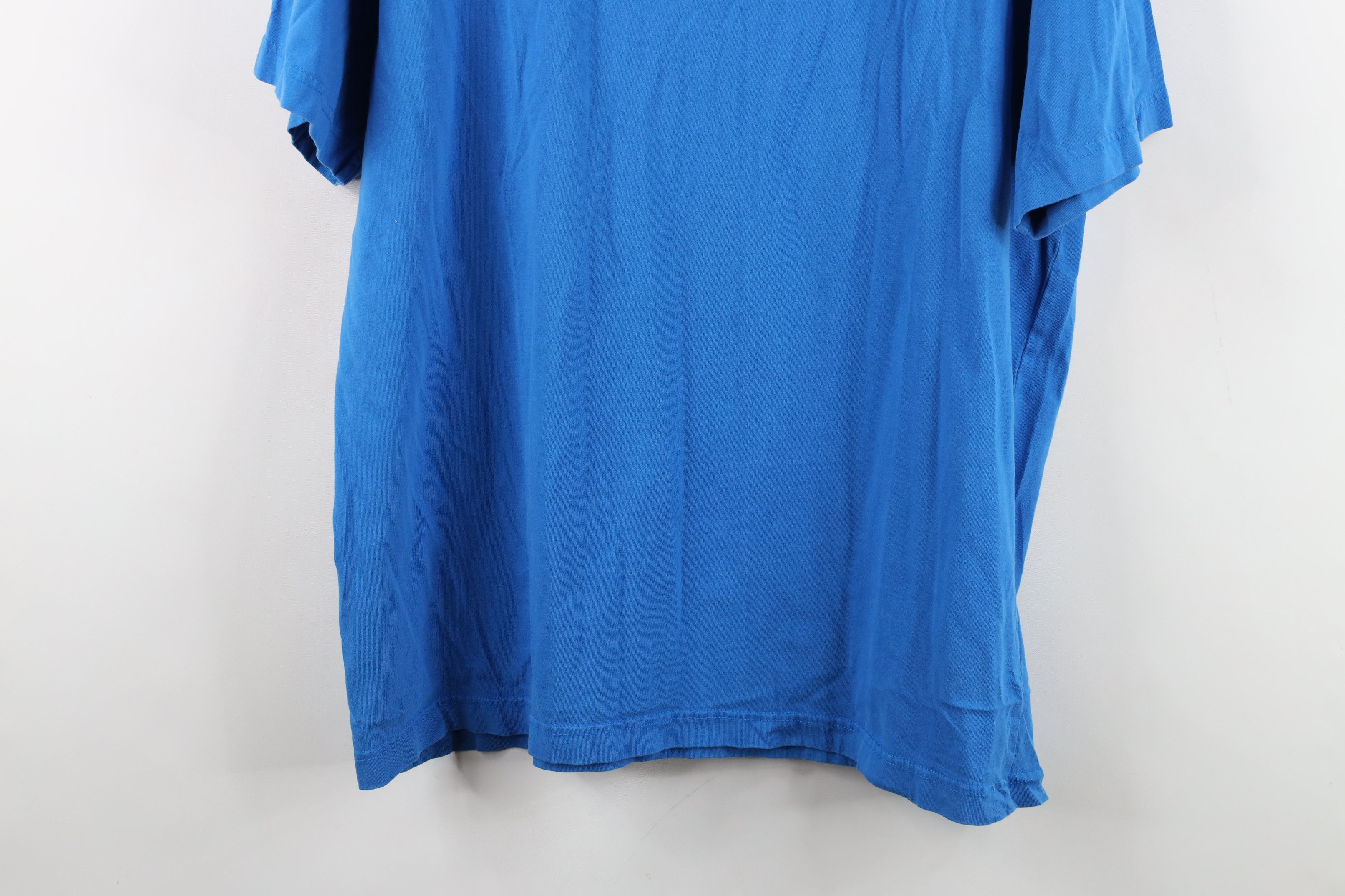 Lands' End Vintage Y2K Lands End Blank Short Sleeve T-Shirt Blue Cotton Size US L / EU 52-54 / 3 - 13 Thumbnail