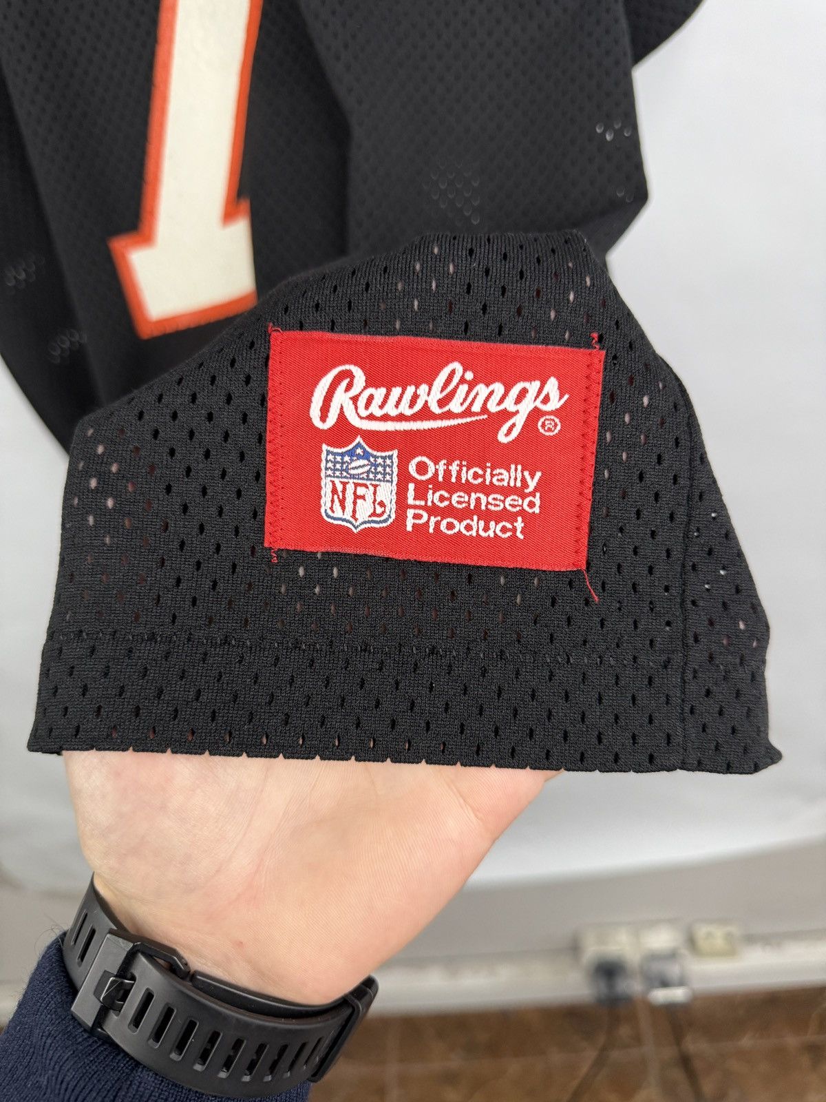 NFL 🏈🇺🇸 Vintage 80s Rawlings NFL Football Jersey #7 Made in USA Size US L / EU 52-54 / 3 - 7 Thumbnail