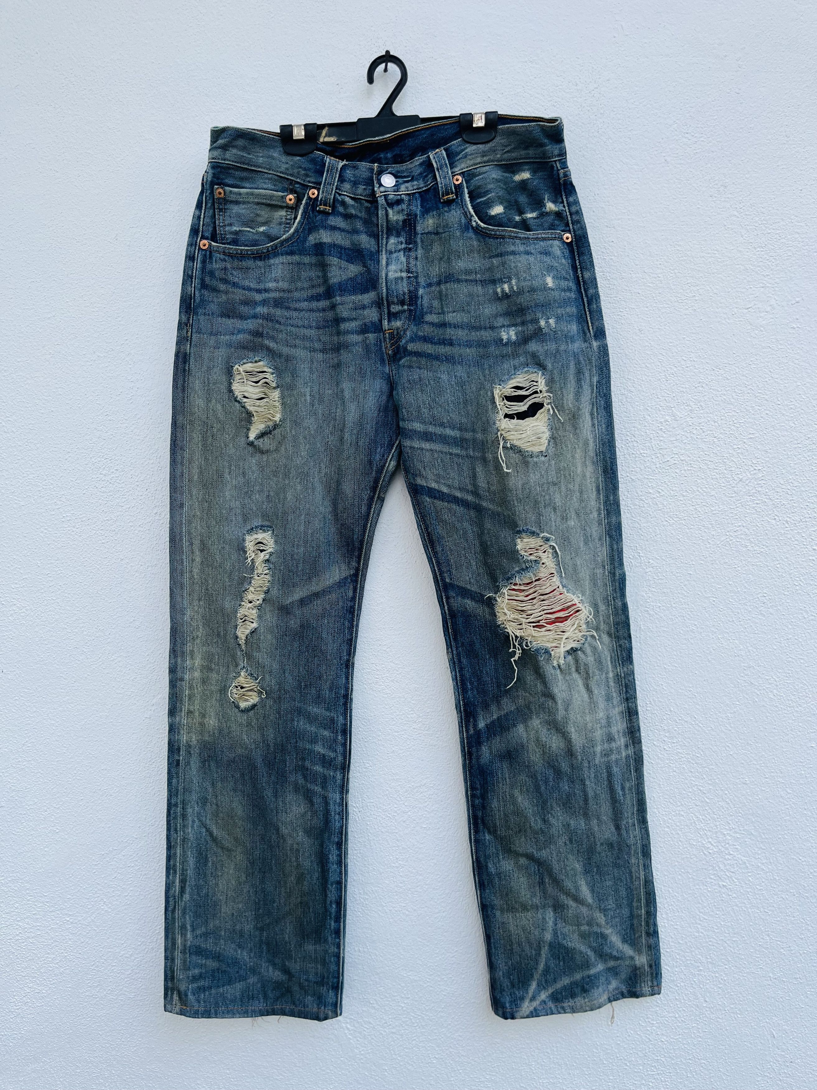 Japanese Brand × Levi's Vintage Clothing Vintage Levis Distressed Japanese Designer Fashion Style Size US 30 / EU 46 - 1 Thumbnail