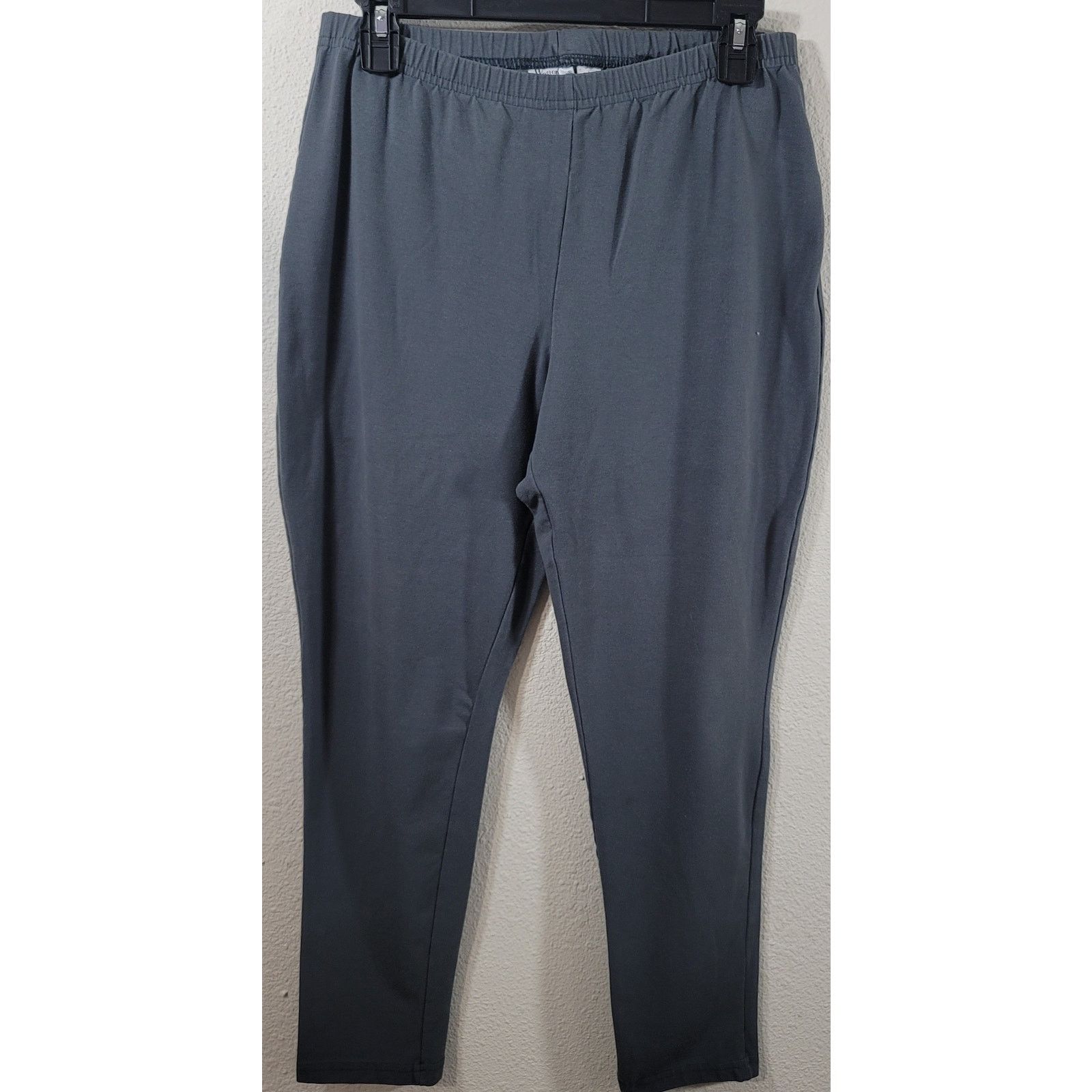 Other Women With Control Gray Flat Front Legging Large Pull On Size 34" / US 12 / IT 48 - 4 Thumbnail