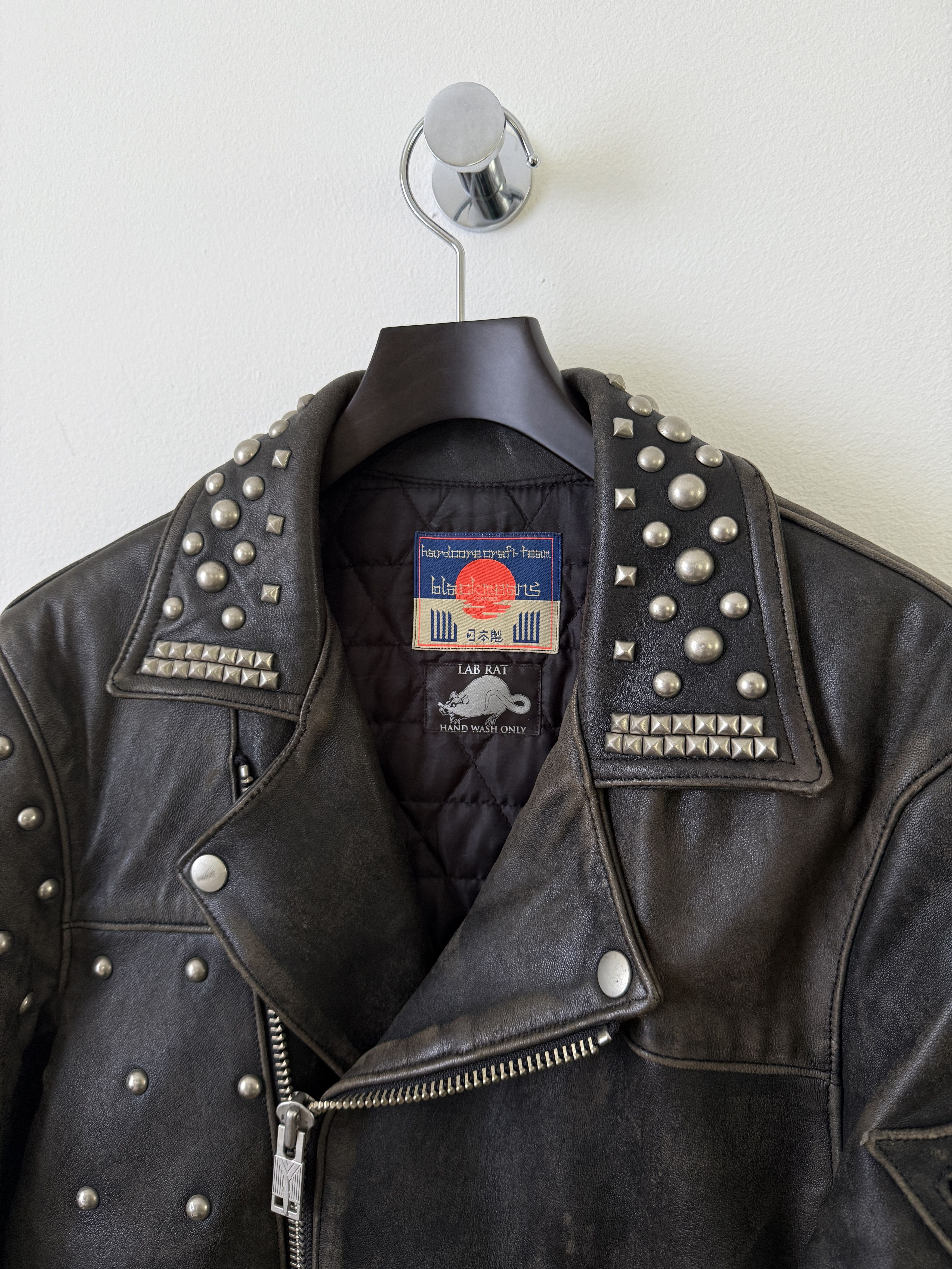 Blackmeans Lab Rat Studded Leather Punk Biker Moto Jacket Size US M / EU 48-50 / 2 - 6 Thumbnail