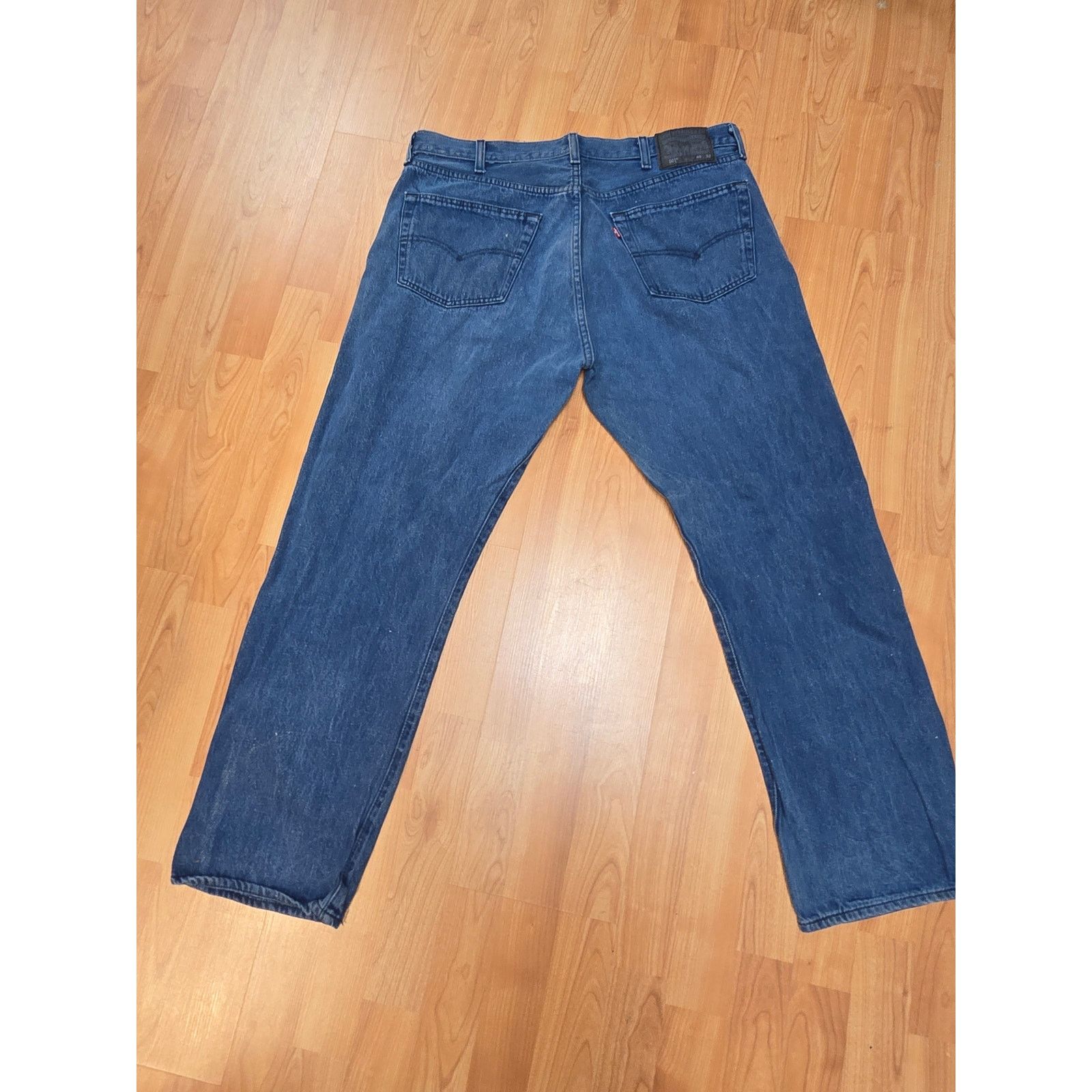 Levi's Levi's 501 Jeans Straight Leg 40x32 Classic Fit Blue Denim Size US 40 / EU 56 - 4 Thumbnail