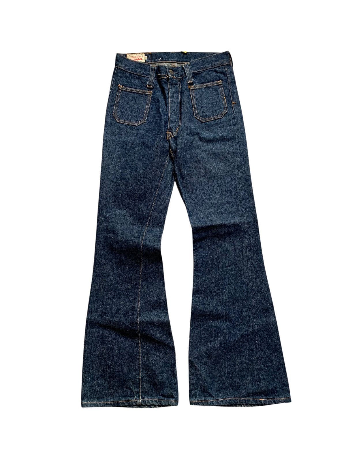 Vintage Vintage 70's Mr campbell Denim flared Pants Size 24" / US 00 / IT 34 - 1 Thumbnail
