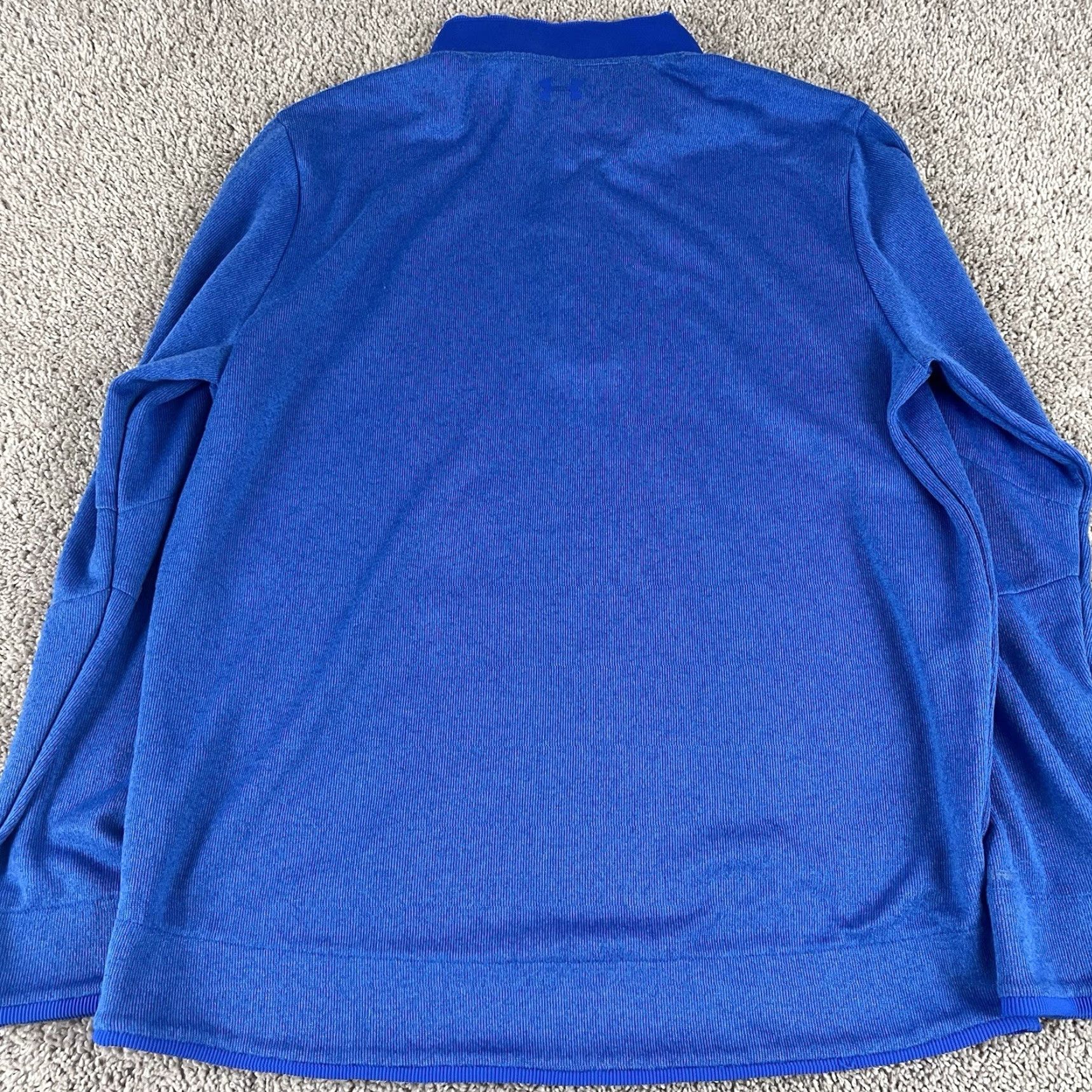 Under Armour Under Armour Pullover Mens XL ColdGear Golf 1/4 Snap Long Sleeve Sweatshirt Blue Size US XL / EU 56 / 4 - 3 Thumbnail