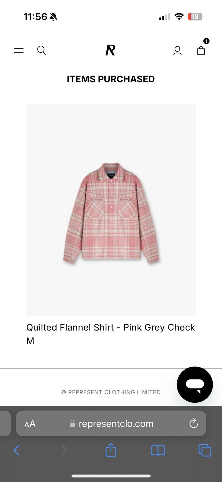 Represent Clo. Represent Clo Quilted Flannel Shirt Size US M / EU 48-50 / 2 - 5 Thumbnail