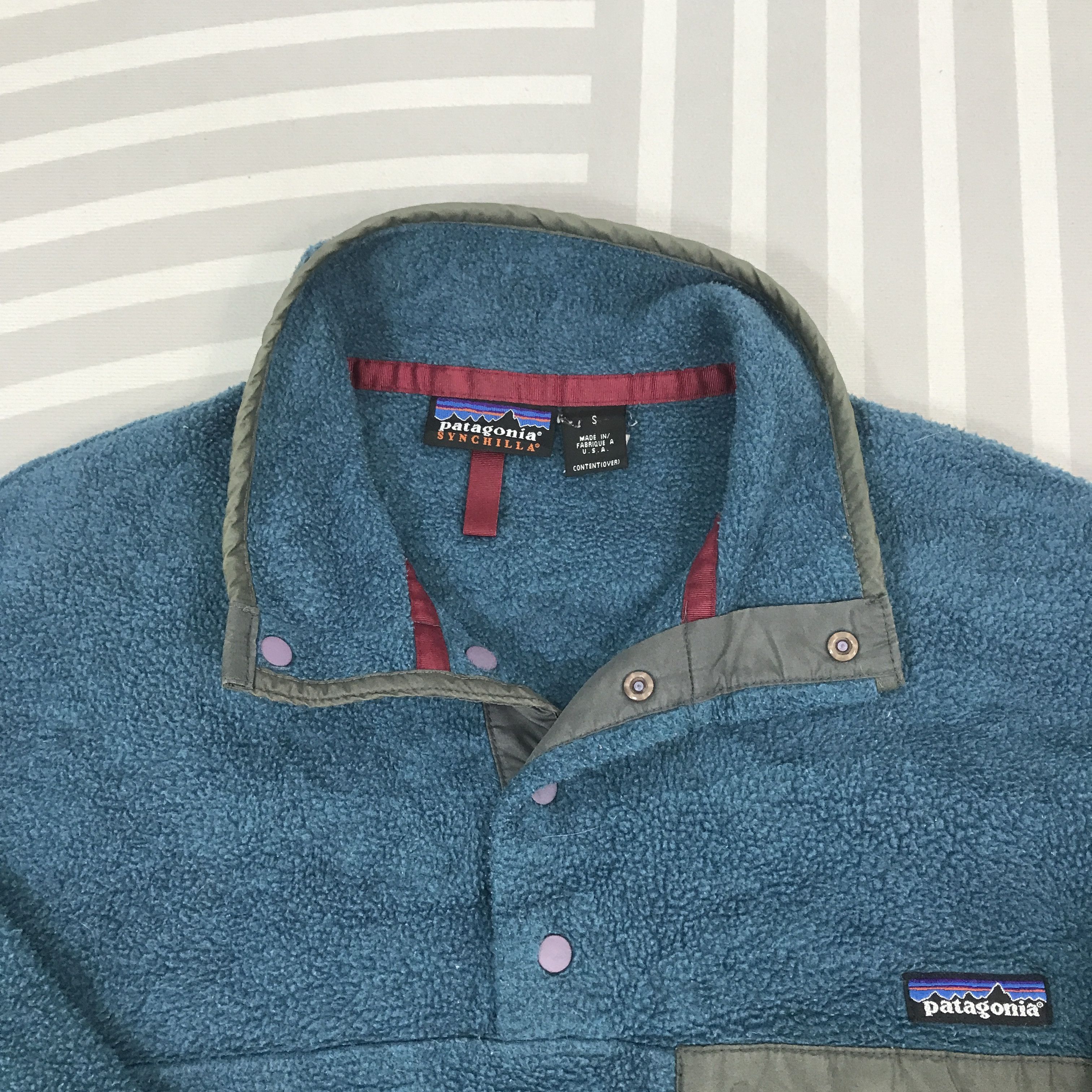 Patagonia × Vintage Vintage Pantagonia fleece single pocket Jacket Size US S / EU 44-46 / 1 - 8 Thumbnail