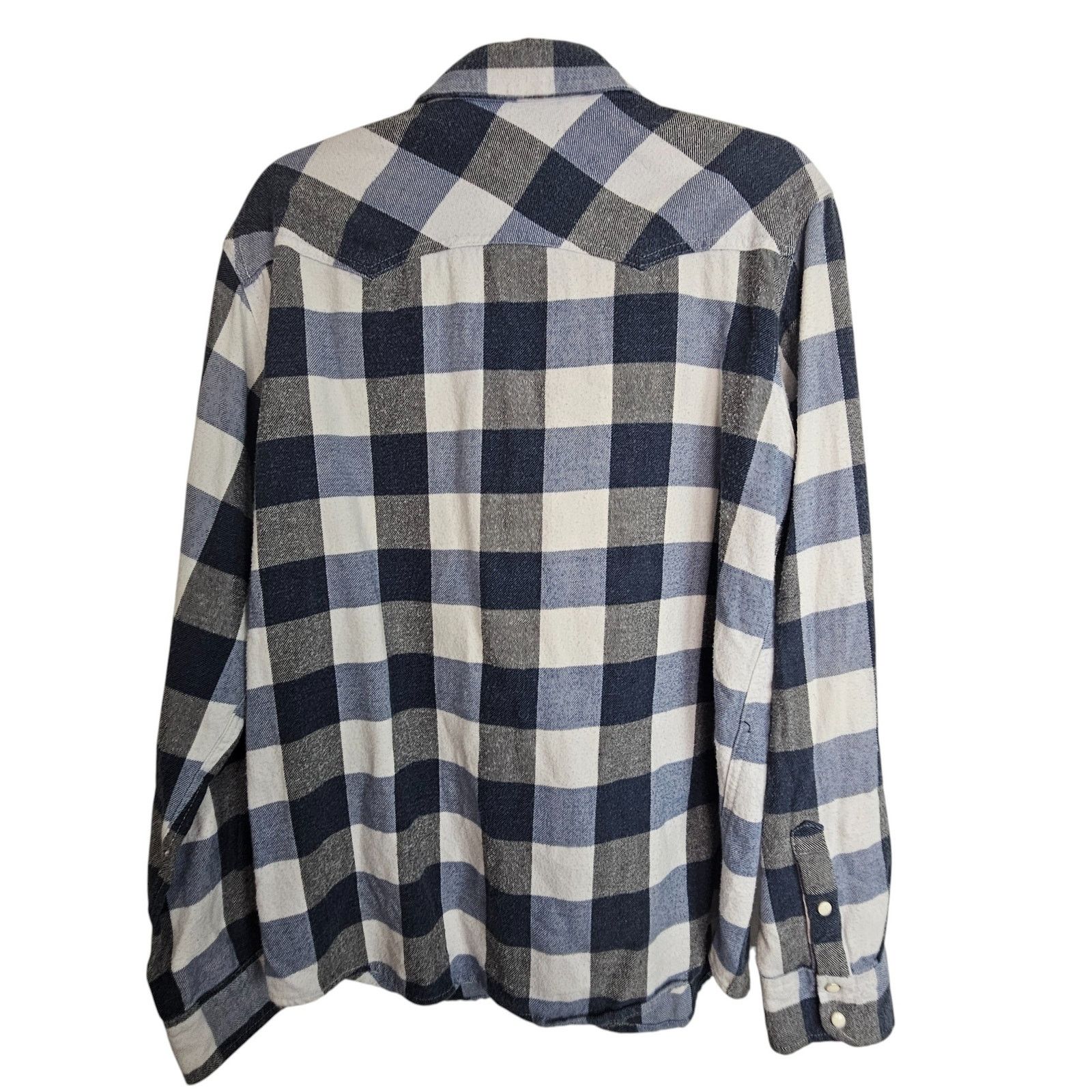 Dakota Grizzly Dakota Grizzly Mens Flannel Shirt Western Snap Front Sz L Size US L / EU 52-54 / 3 - 6 Thumbnail