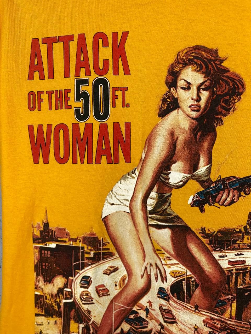 Vintage Vintage Attack Of The 50FT Woman Tee Size US L / EU 52-54 / 3 - 4 Thumbnail