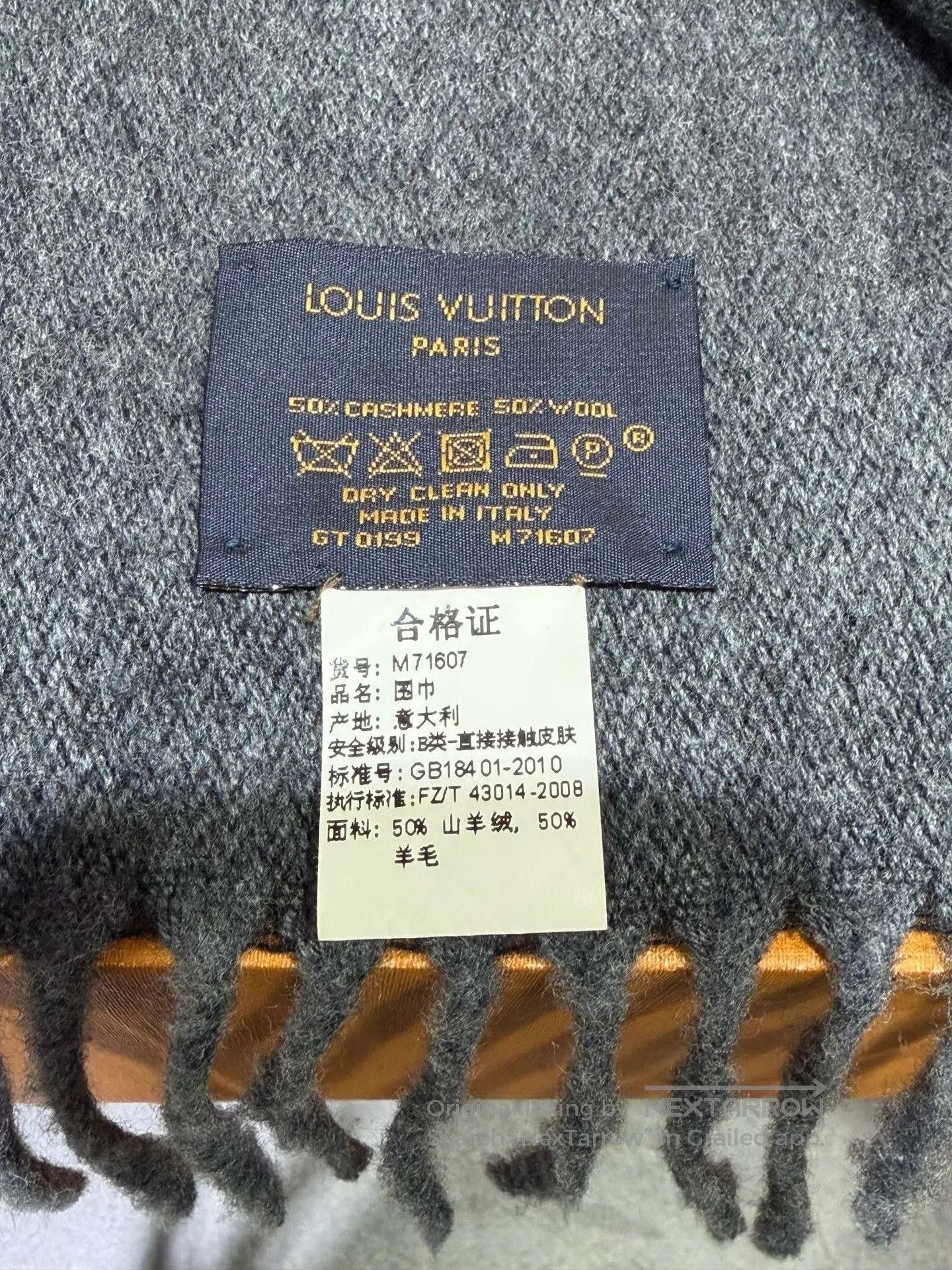 Louis Vuitton LV Monogram Gradient Cashmere Scarf. Size ONE SIZE - 4 Thumbnail