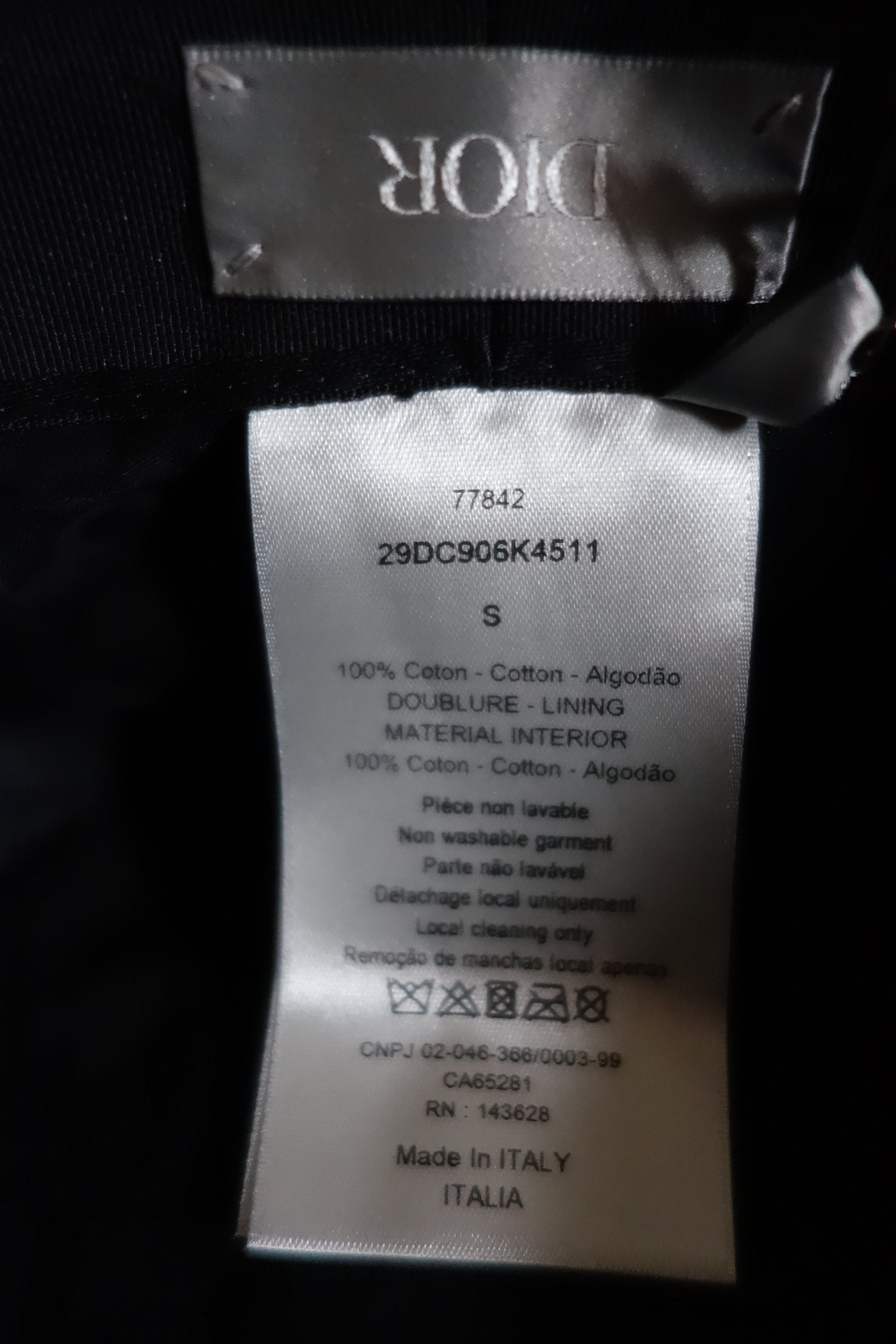 Dior × Kim Jones DIOR - Hat Bob Sunhat Cap S Black Dune Kim Jones FW23 NEW Size ONE SIZE - 8 Thumbnail